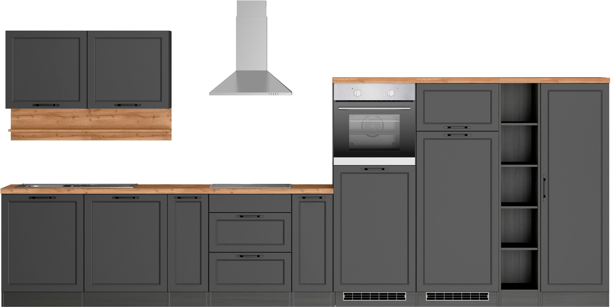 Küche »KS-Lana«, 440 cm breit, wahlweise mit oder ohne E-Geräte