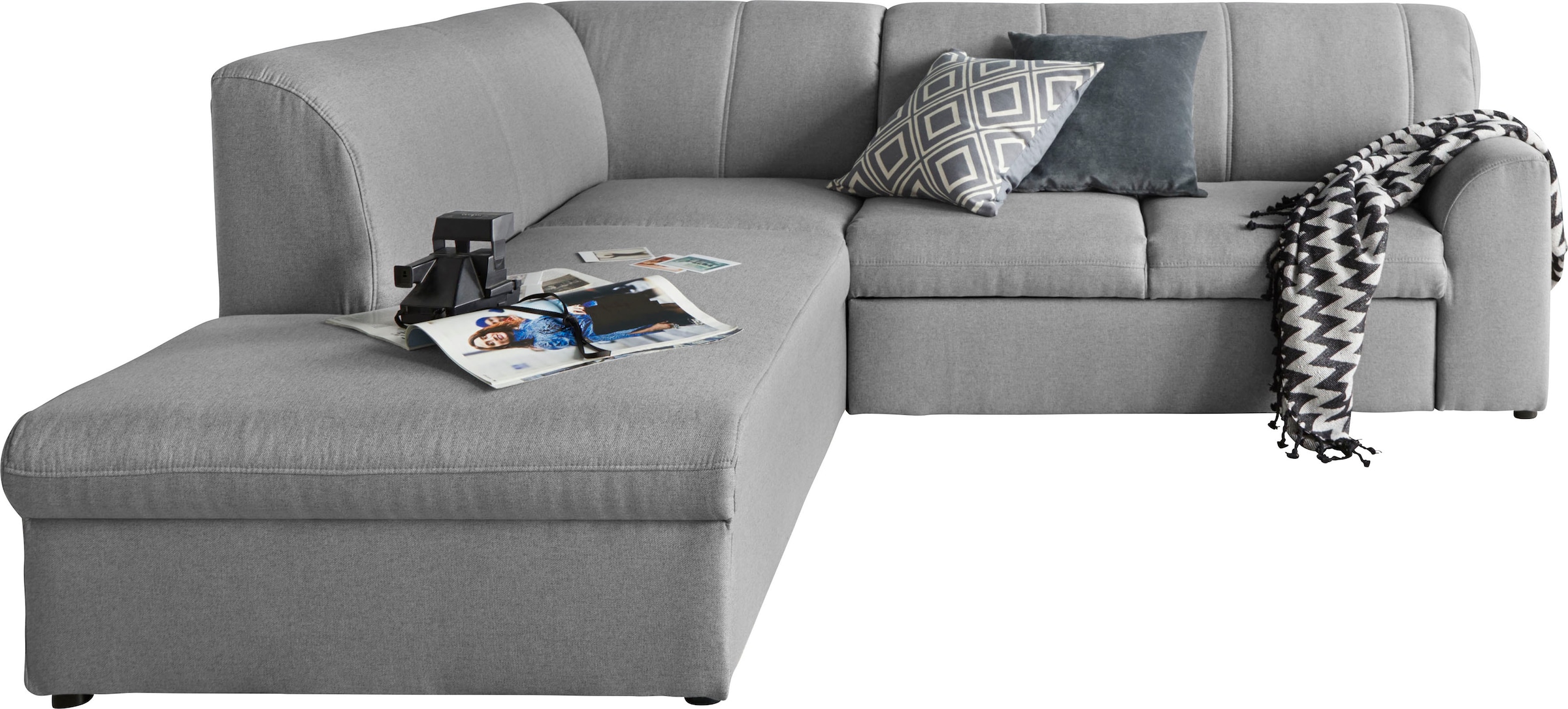 DOMO collection Ecksofa »Topper L-Form«, mit Ottomane, wahlweise mit Schlaffunktion