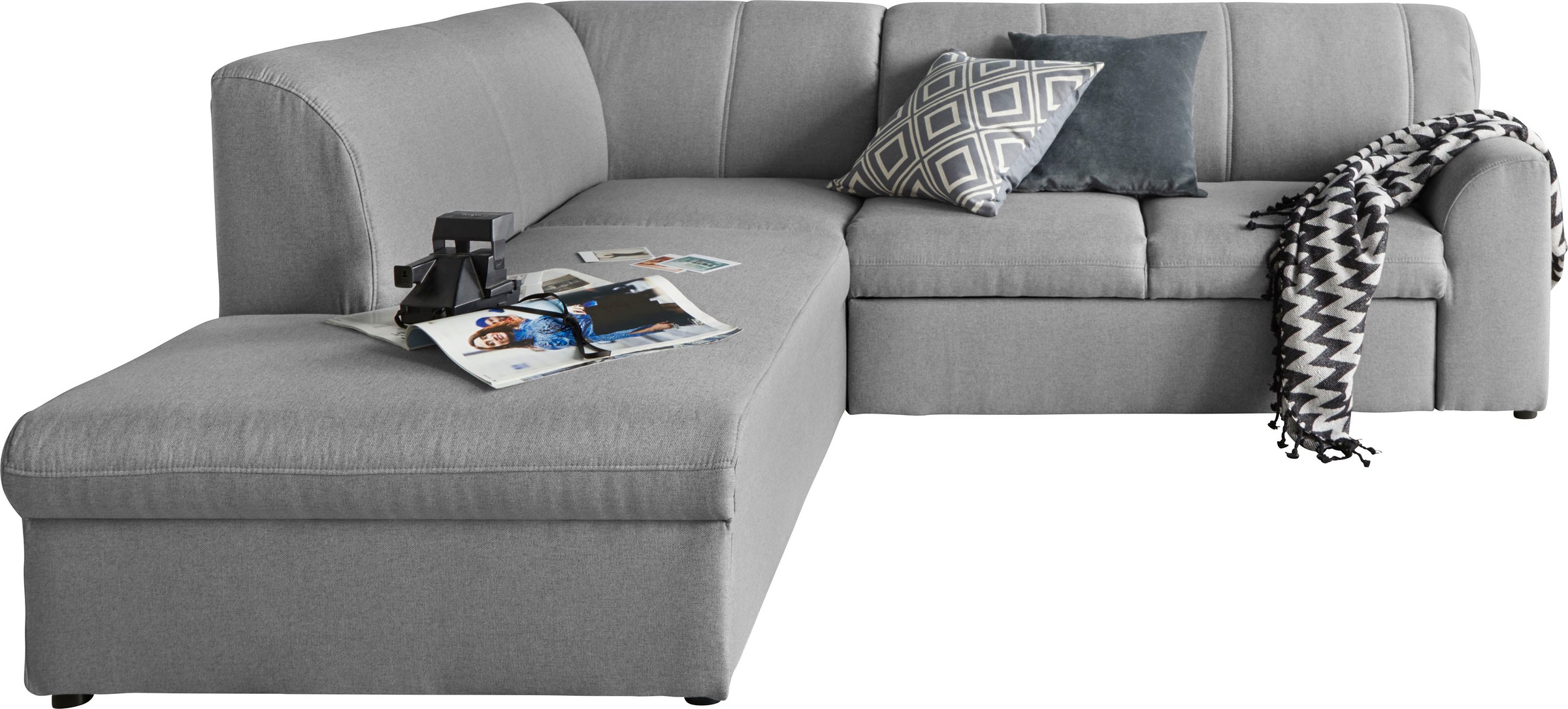 DOMO collection Ecksofa "Topper zeitlos elegant, kompakte Stellmaße, OTTOs günstig online kaufen