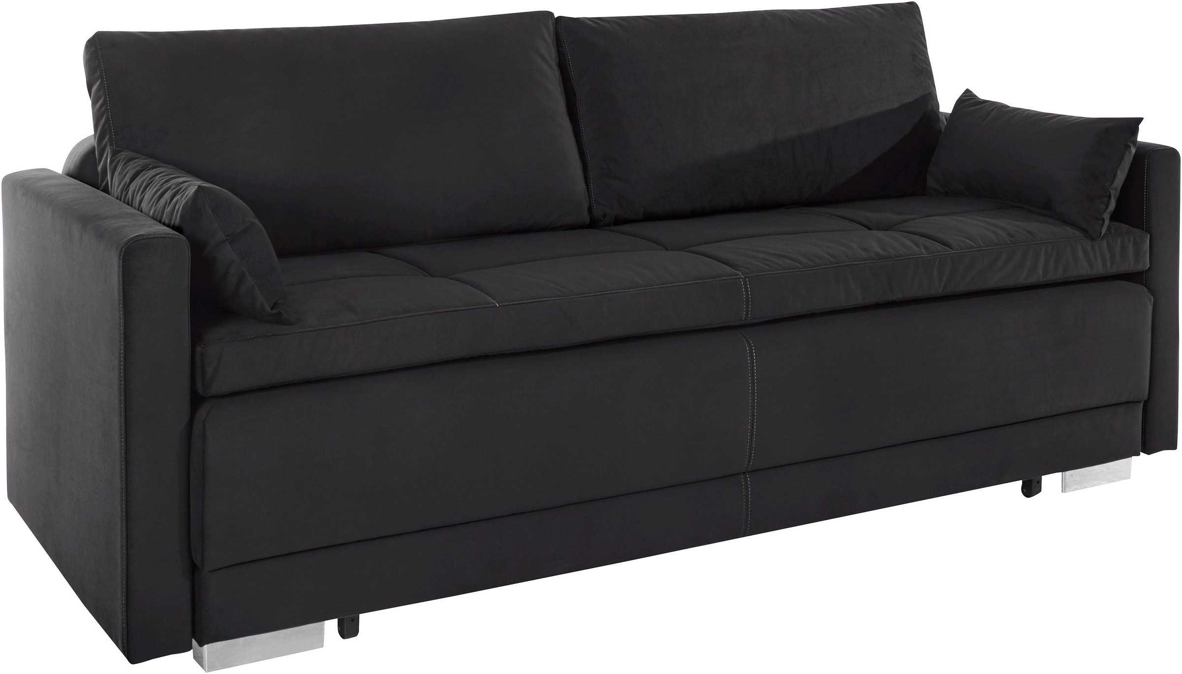 Thumbnail - OTTO home Schlafsofa "Berlin" mit Boxspringaufbau, Bettfunktion & Bettkasten, Dauerschlafsofa
