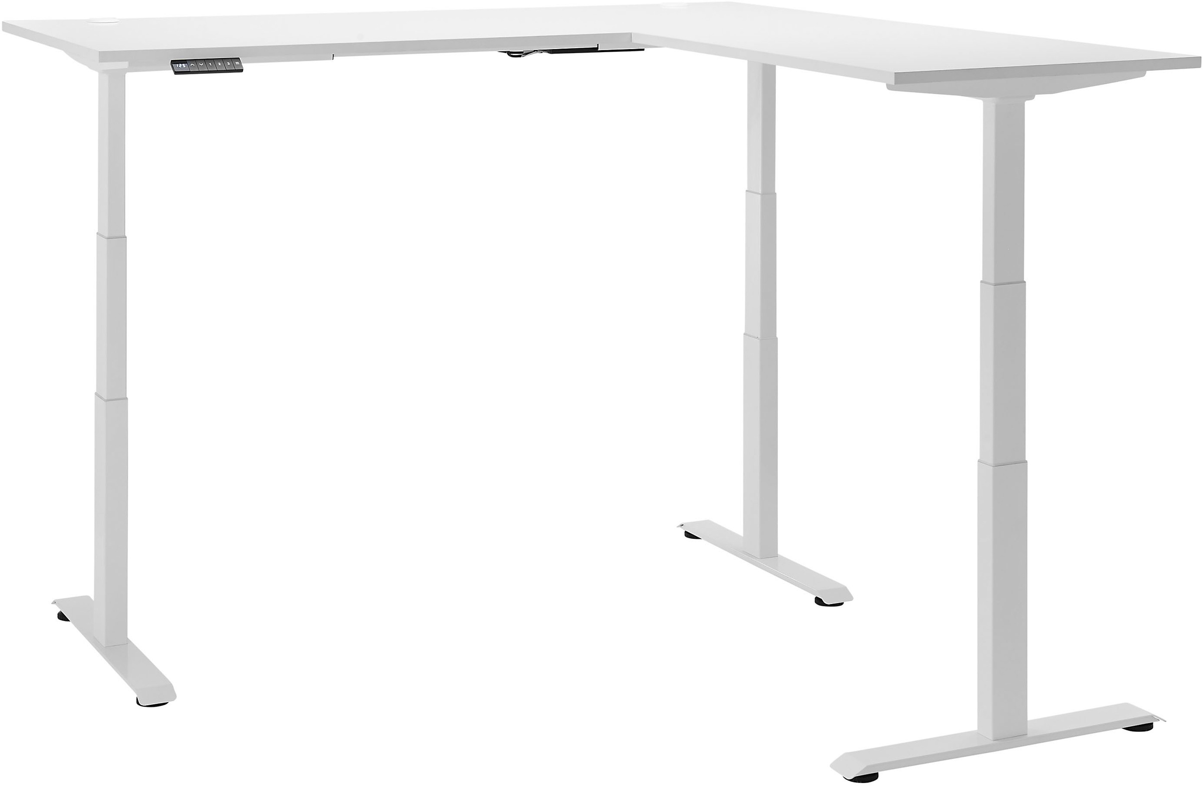 BEGA OFFICE Eckschreibtisch »Ben«, (1 St.), elektrisch höhenverstellbarer Desk mit 4 Memory Tasten, 180x177 cm