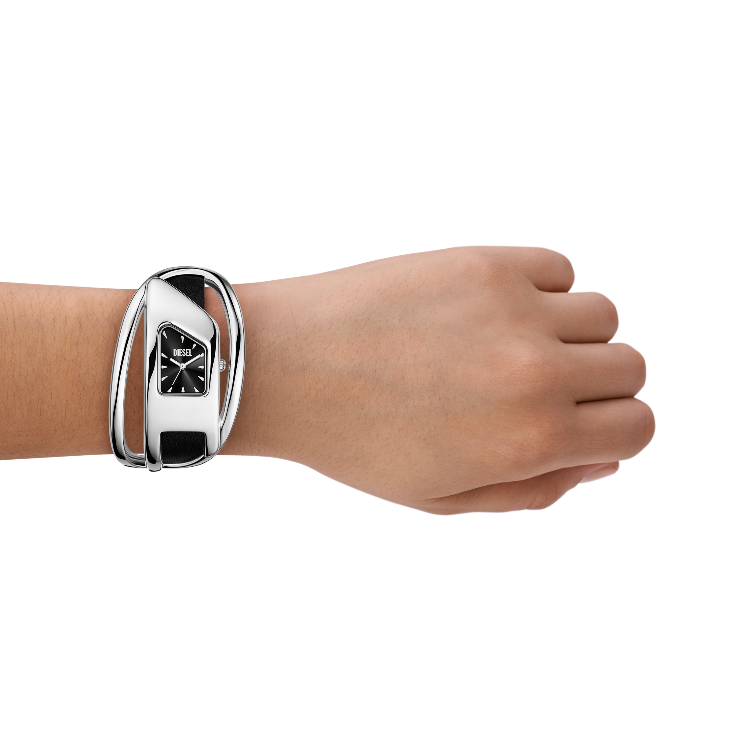 Diesel Quarzuhr »WRAP-D« Armbanduhr, Damenuhr, Lederarmband, analog