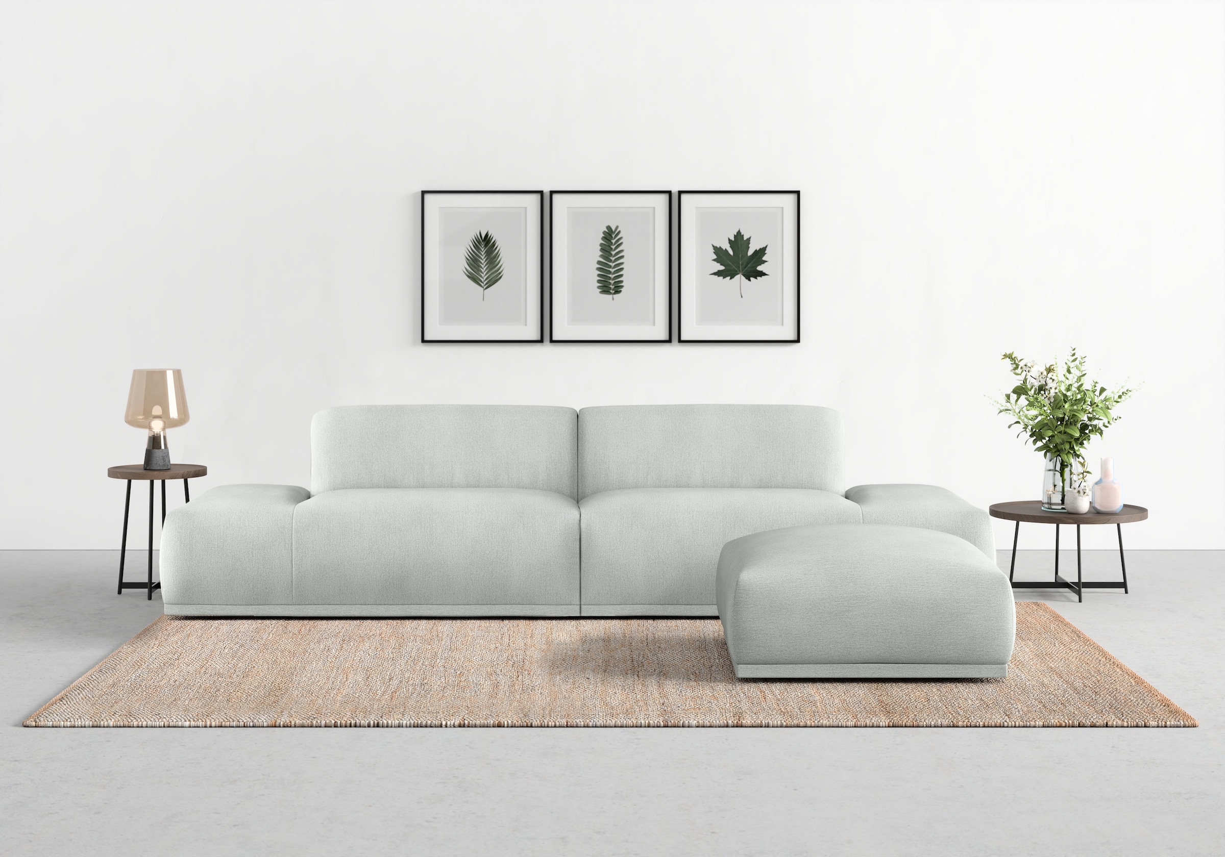 TRENDMANUFAKTUR Big-Sofa »Braga, toller Sitzkomfort, Designsofa«, in moderner Optik, mit hochwertigem Kaltschaum