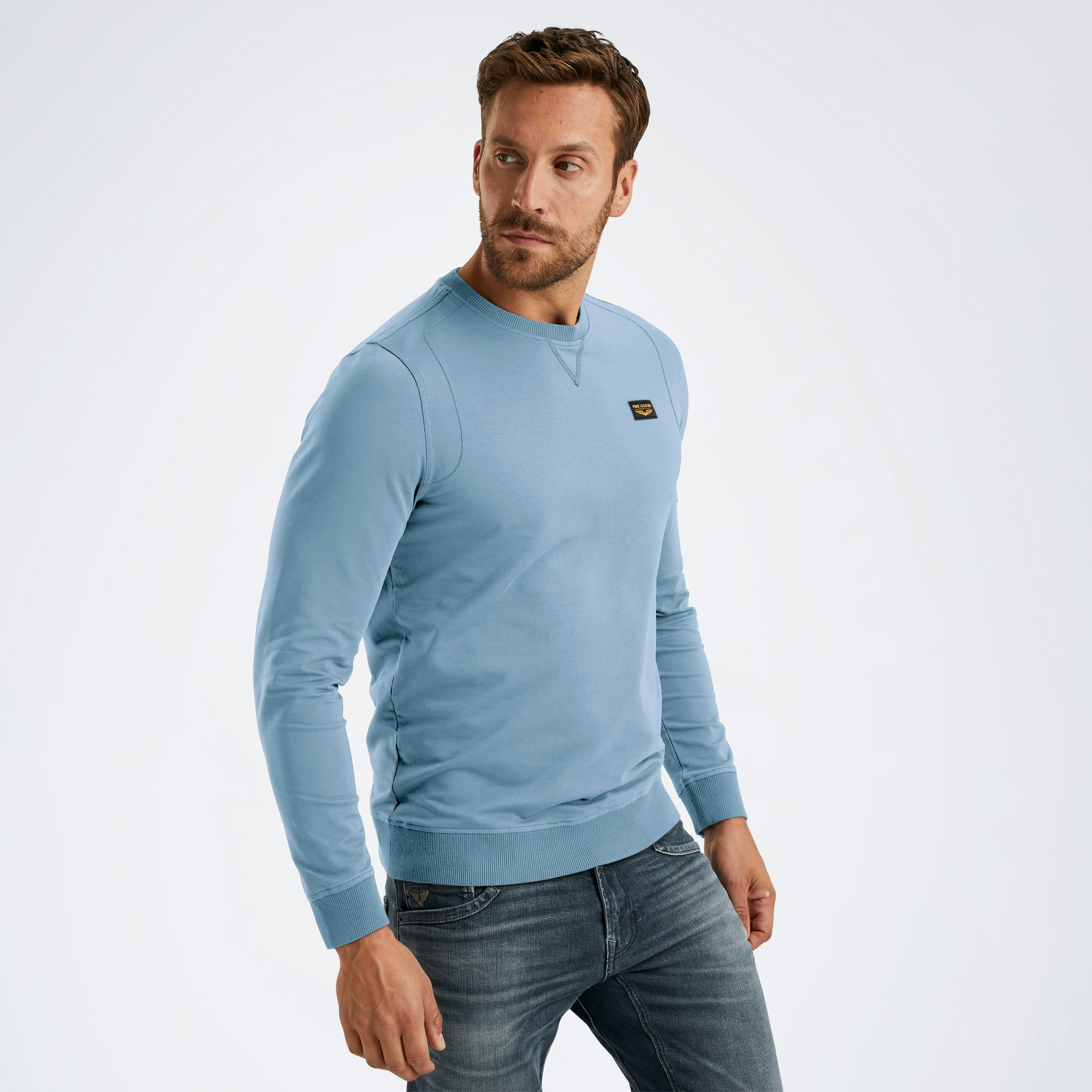 PME LEGEND Sweatshirt »Airstrip sweat«, mit Logo Stickerei
