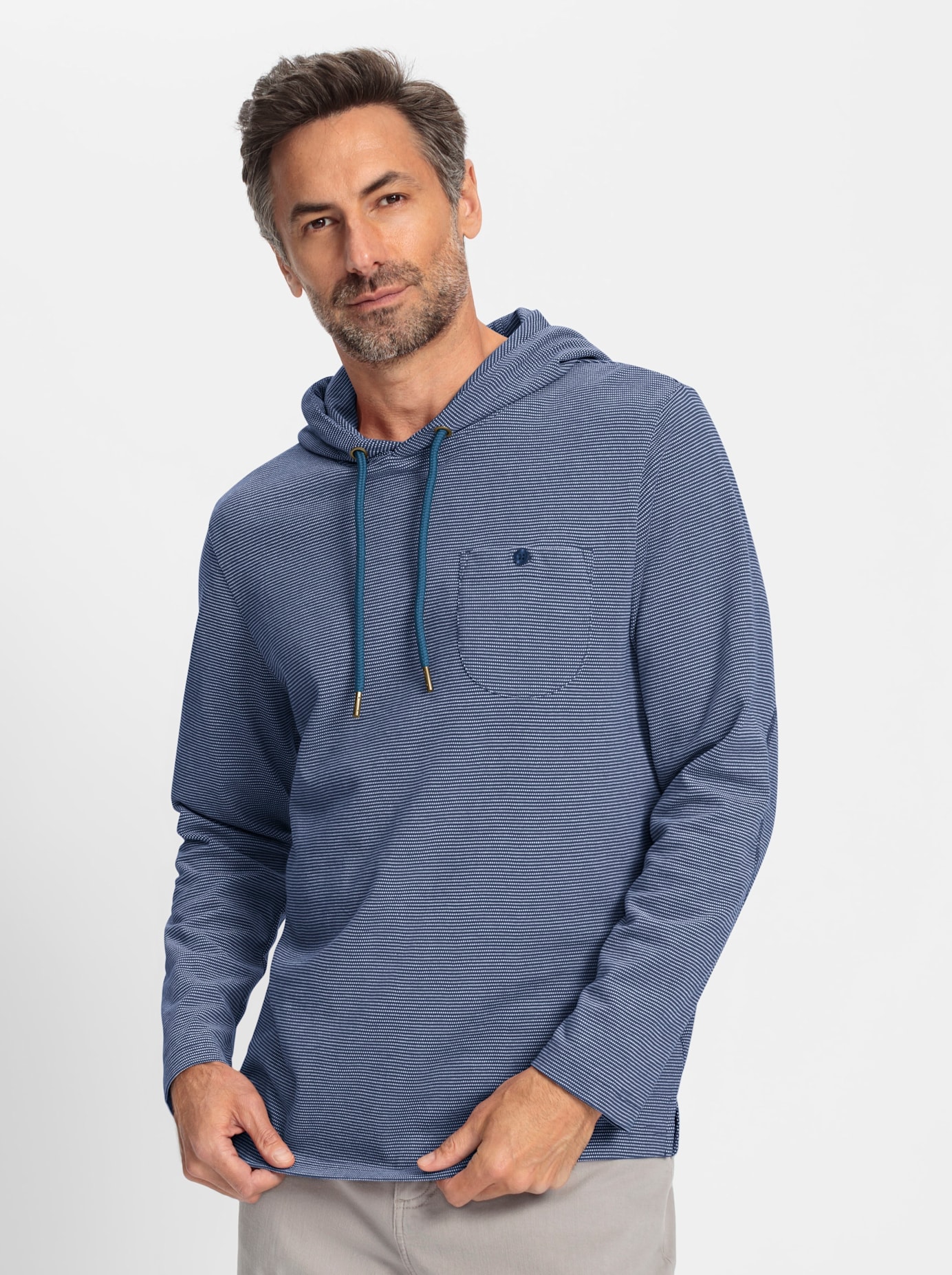 Marco Donati Kapuzenshirt »Langarm-Shirt«, (1 tlg.)