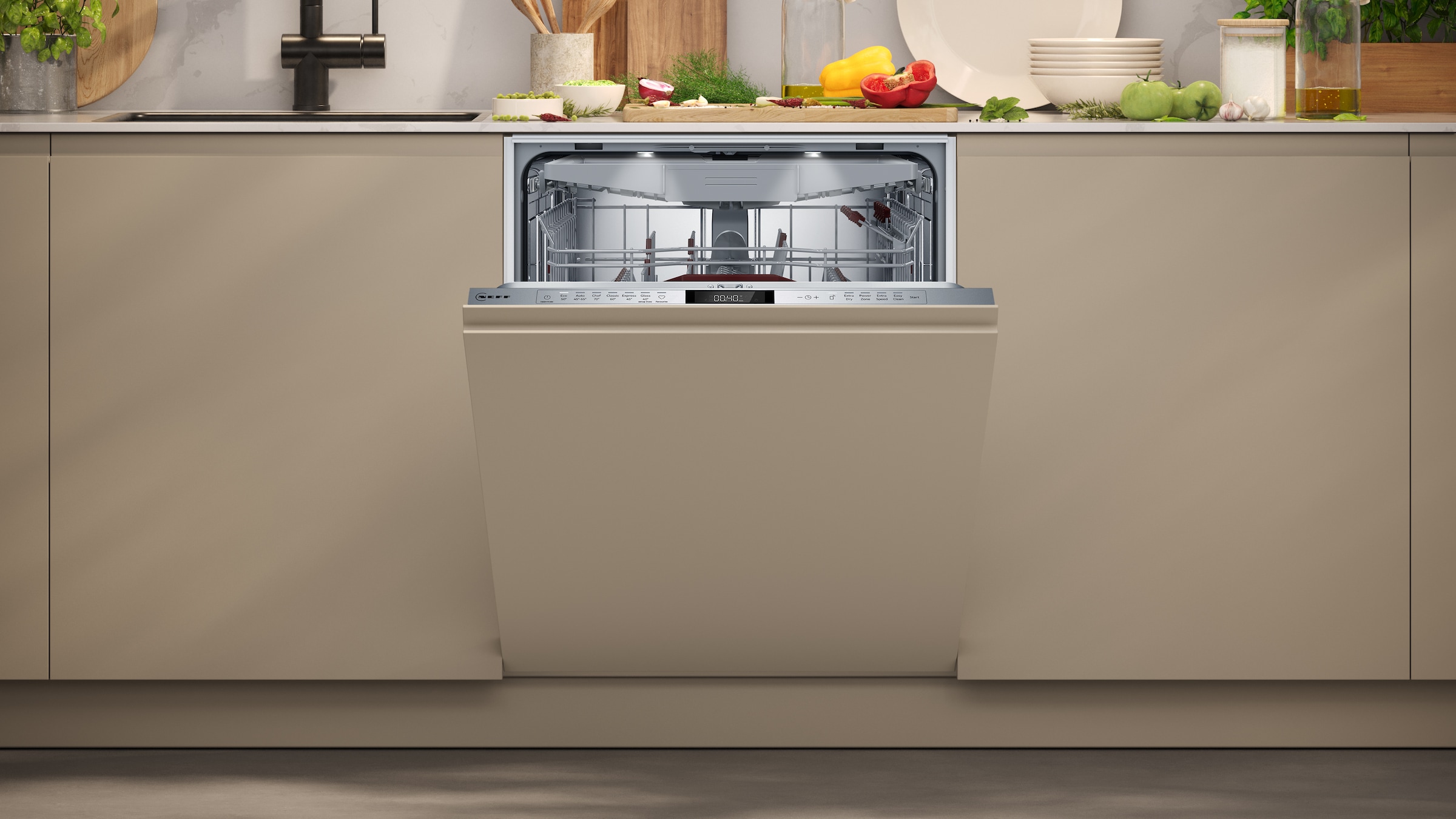 NEFF vollintegrierbarer Geschirrspüler N 70 »S157ECX19E« 14 tlg. Maßgedecke