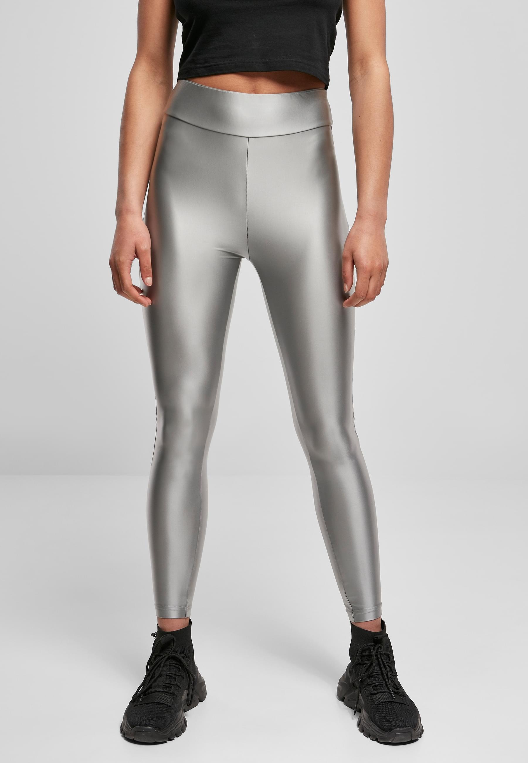 URBAN CLASSICS Leggings »Urban Classics Damen Ladies Highwaist Shiny Metallic Leggings«