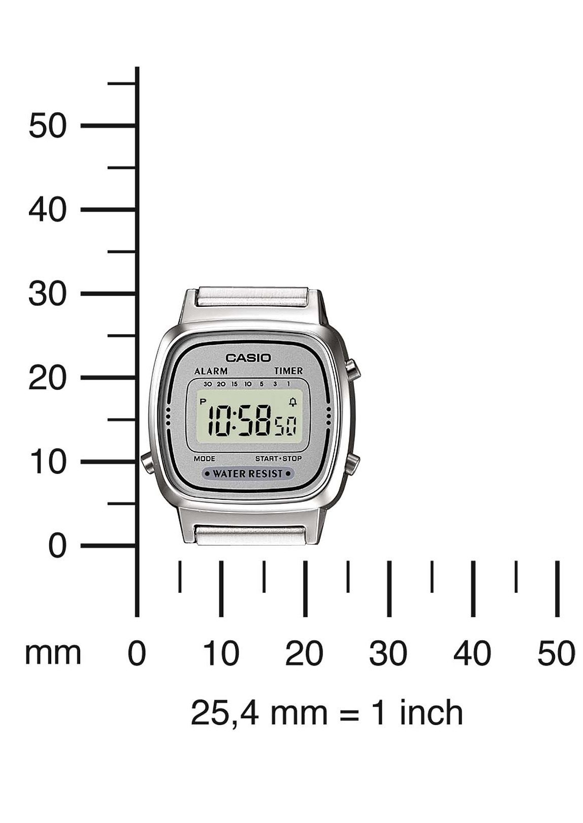 CASIO VINTAGE Chronograph »LA670WEA-7EF«, Quarzuhr, Armbanduhr, Damenuhr, digital, Datum, Stoppfunktion