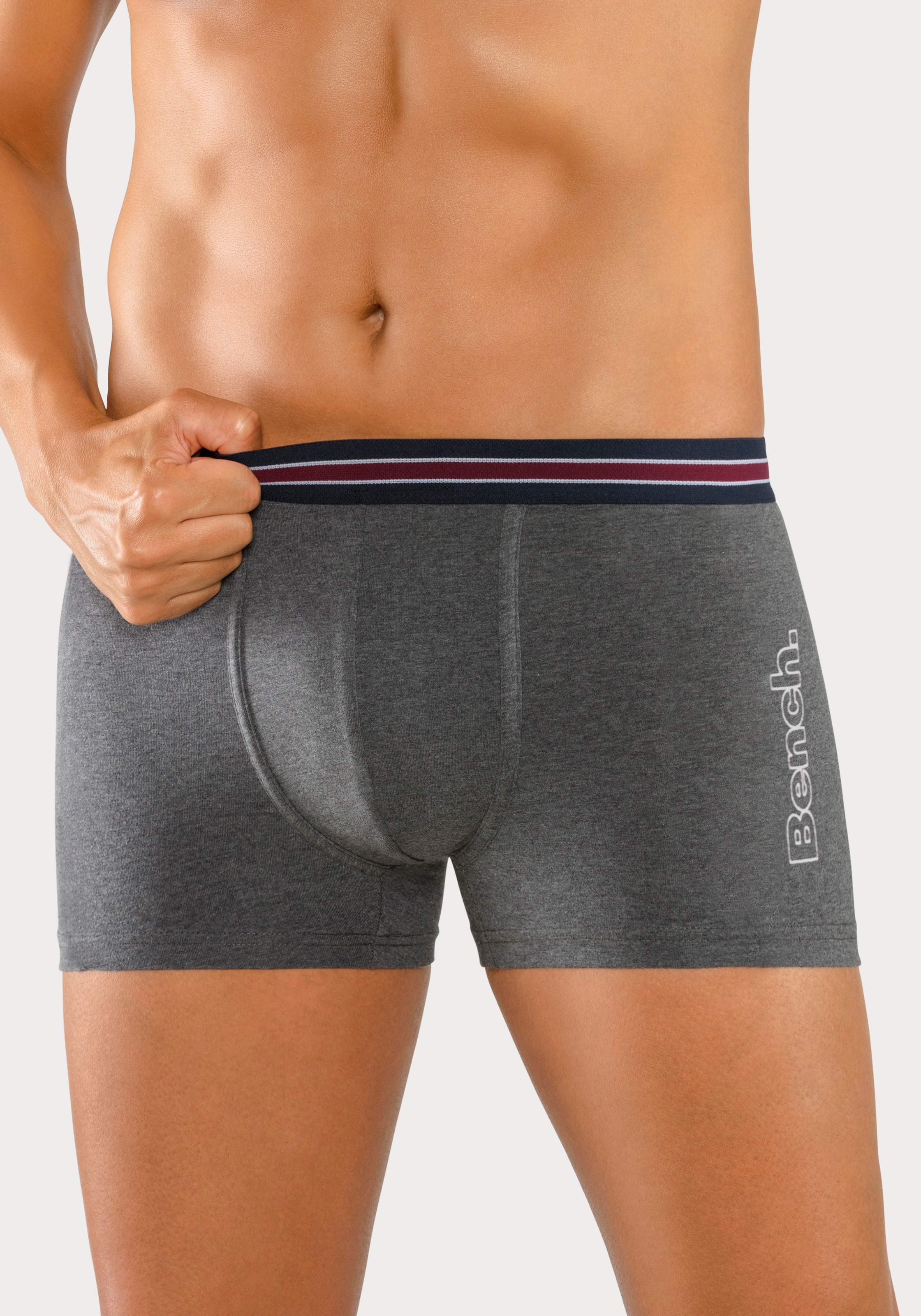 Thumbnail - Bench. Boxer "Boxershorts für Herren" Packung, 4 Stk. Unterhosen mit seitlichem Logo Druck