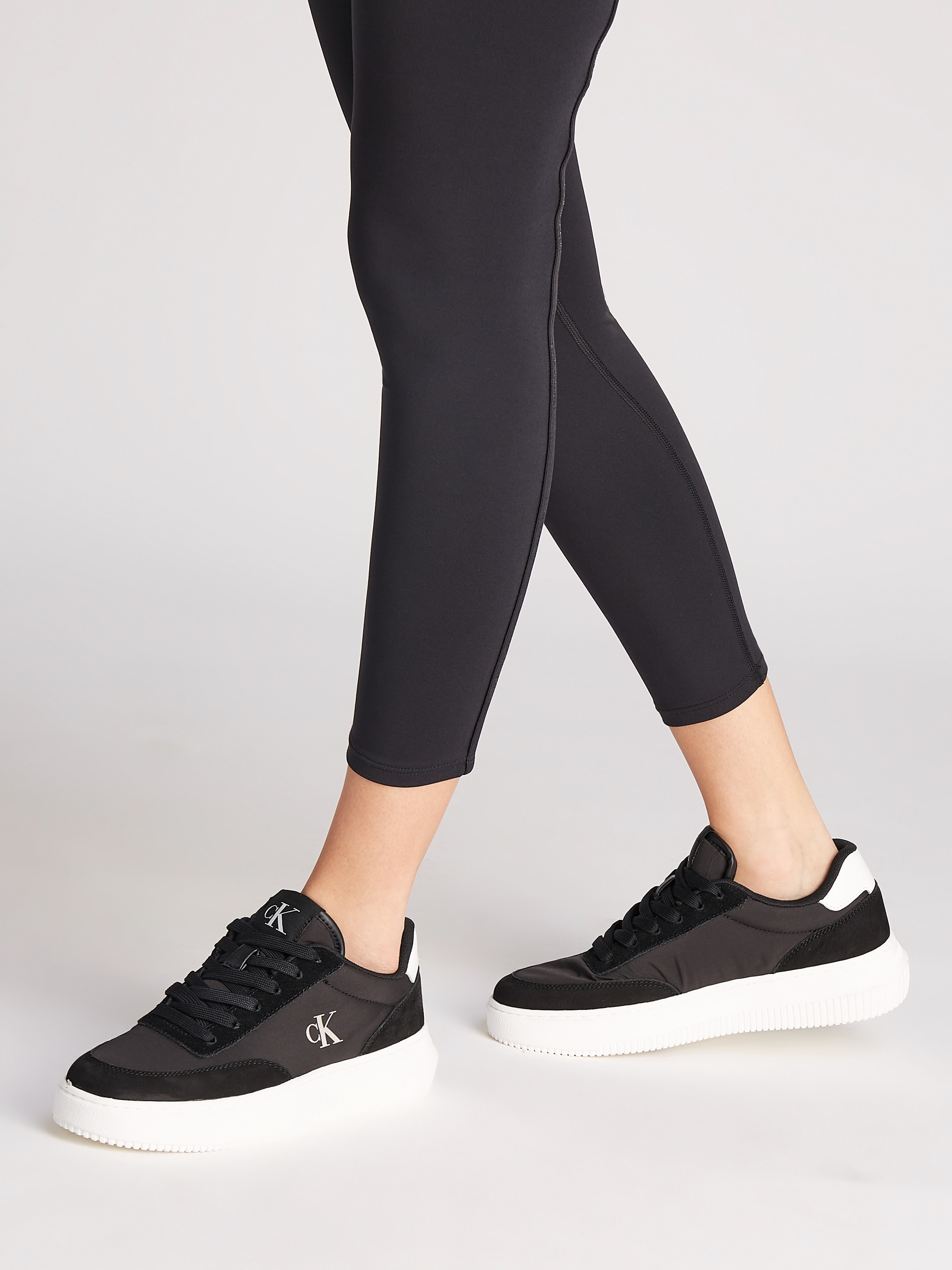 Calvin Klein Jeans Sneaker »CHUNKY CUPSOLE LOW MIX IN«, Freizeitschuh, Halbschuh, Schnürschuh mit CK Logo
