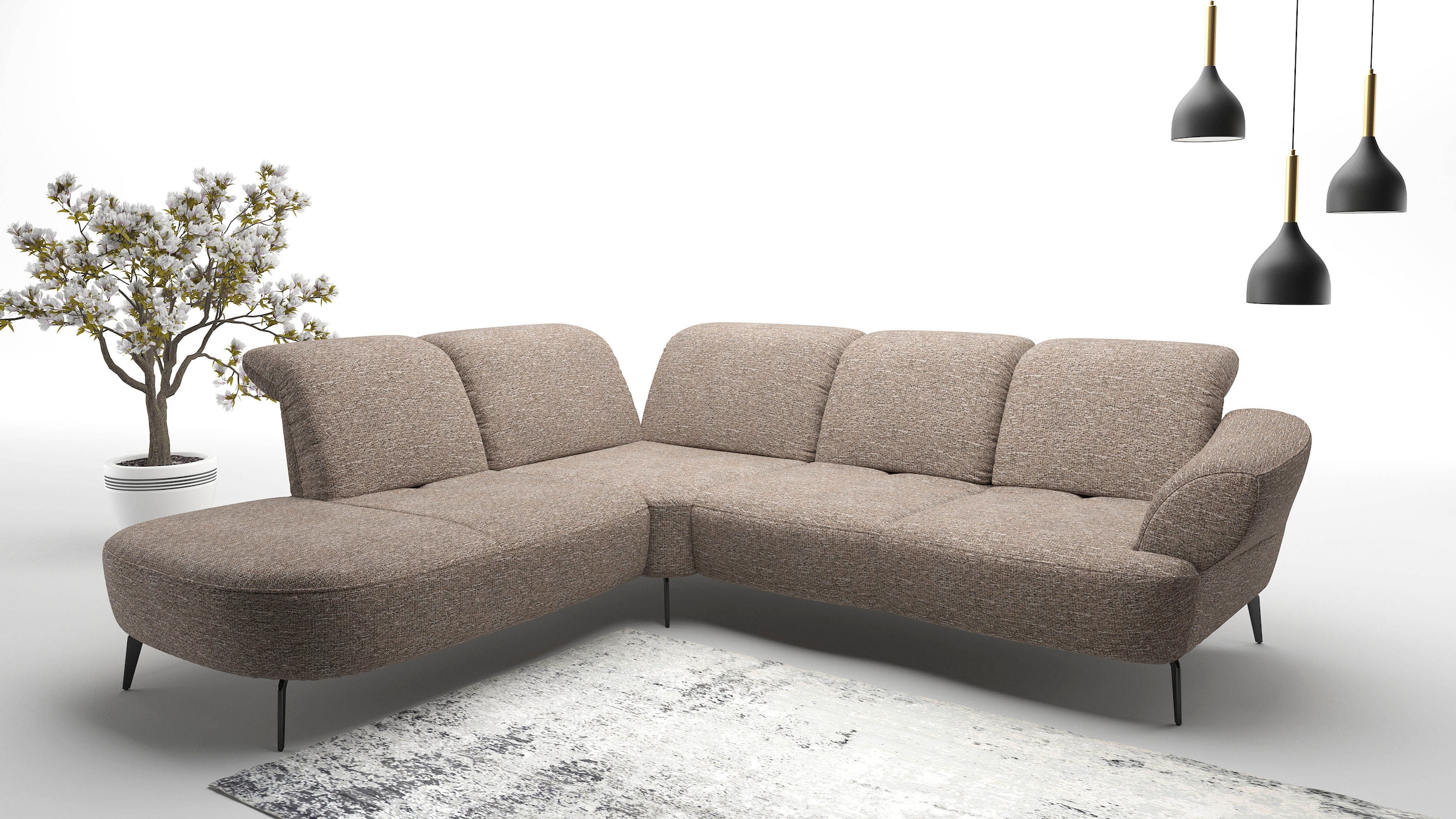 sit&more Ecksofa "Dance, L-Form, inkl. Sitztiefenverstellung", inkl. Click& günstig online kaufen