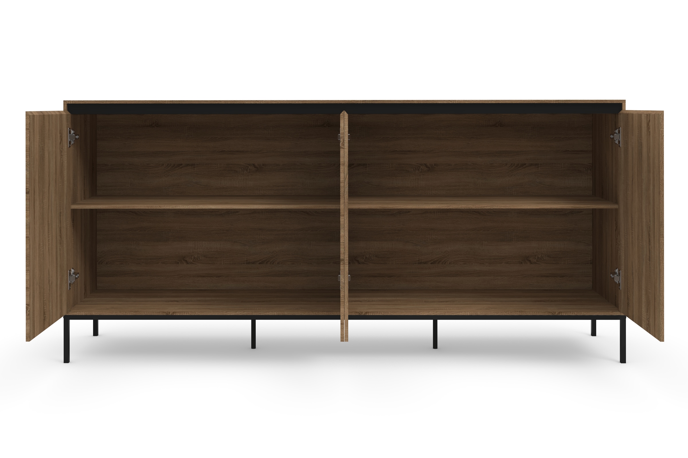 INOSIGN Sideboard »Bari«, Kommode mit 4 Türen und 2 feste Einlegeböden, Breite 175 cm