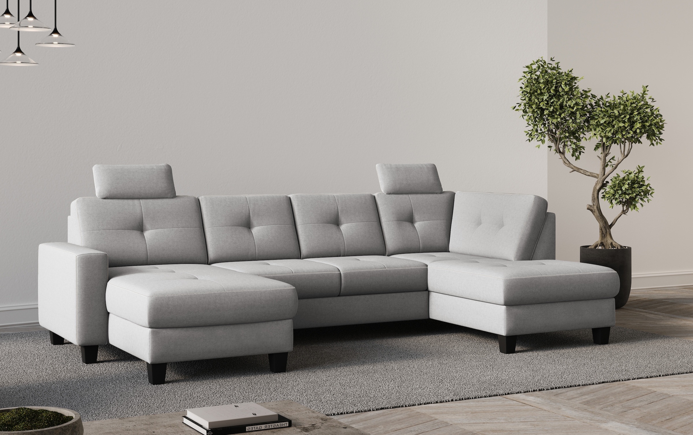 Home affaire Wohnlandschaft "Varese" wahlweise mit Bettfunktion und Bettkas günstig online kaufen