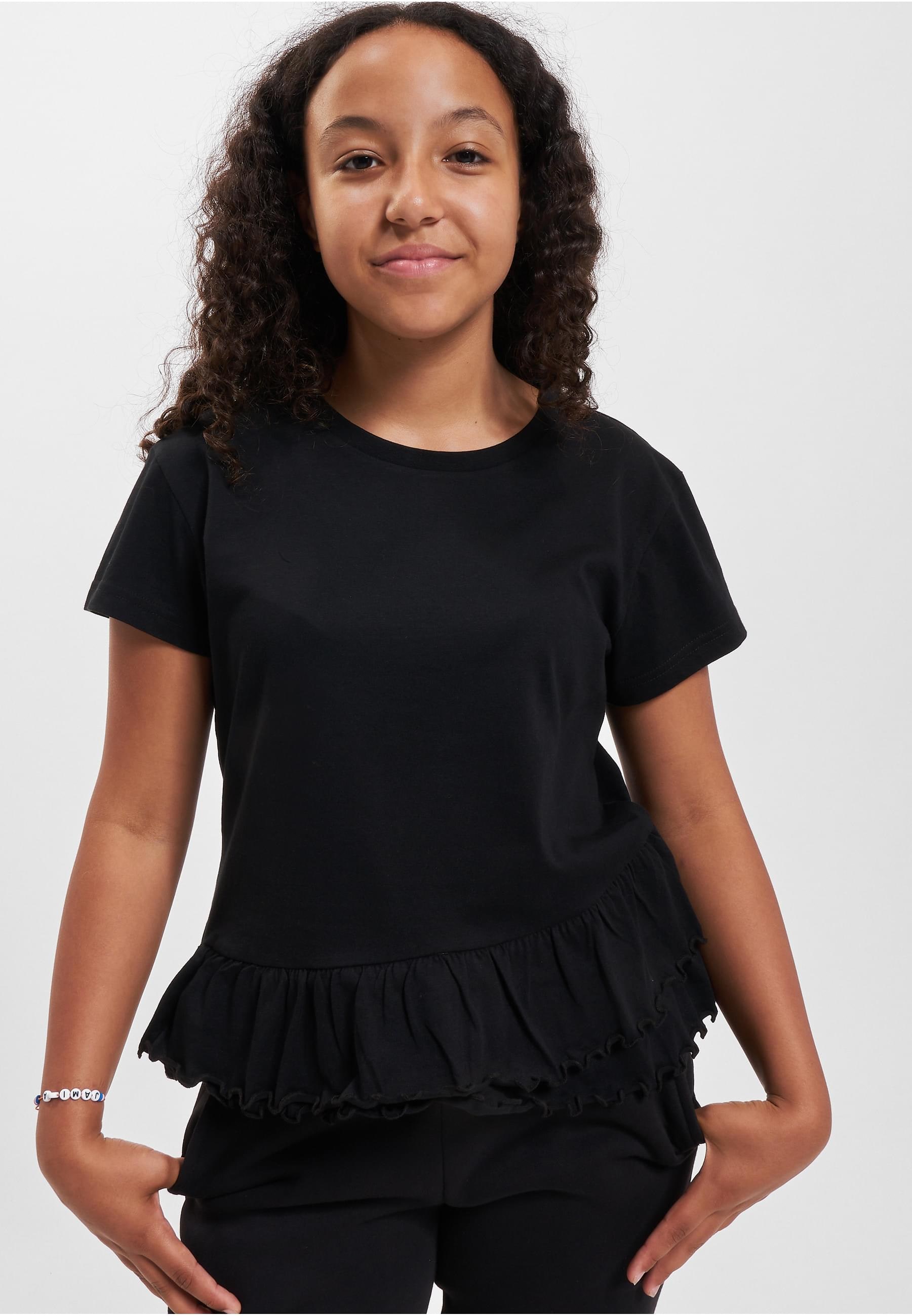 URBAN CLASSICS T-Shirt »Urban Classics Damen Girls Organic Volant Tee«, (1 tlg.)