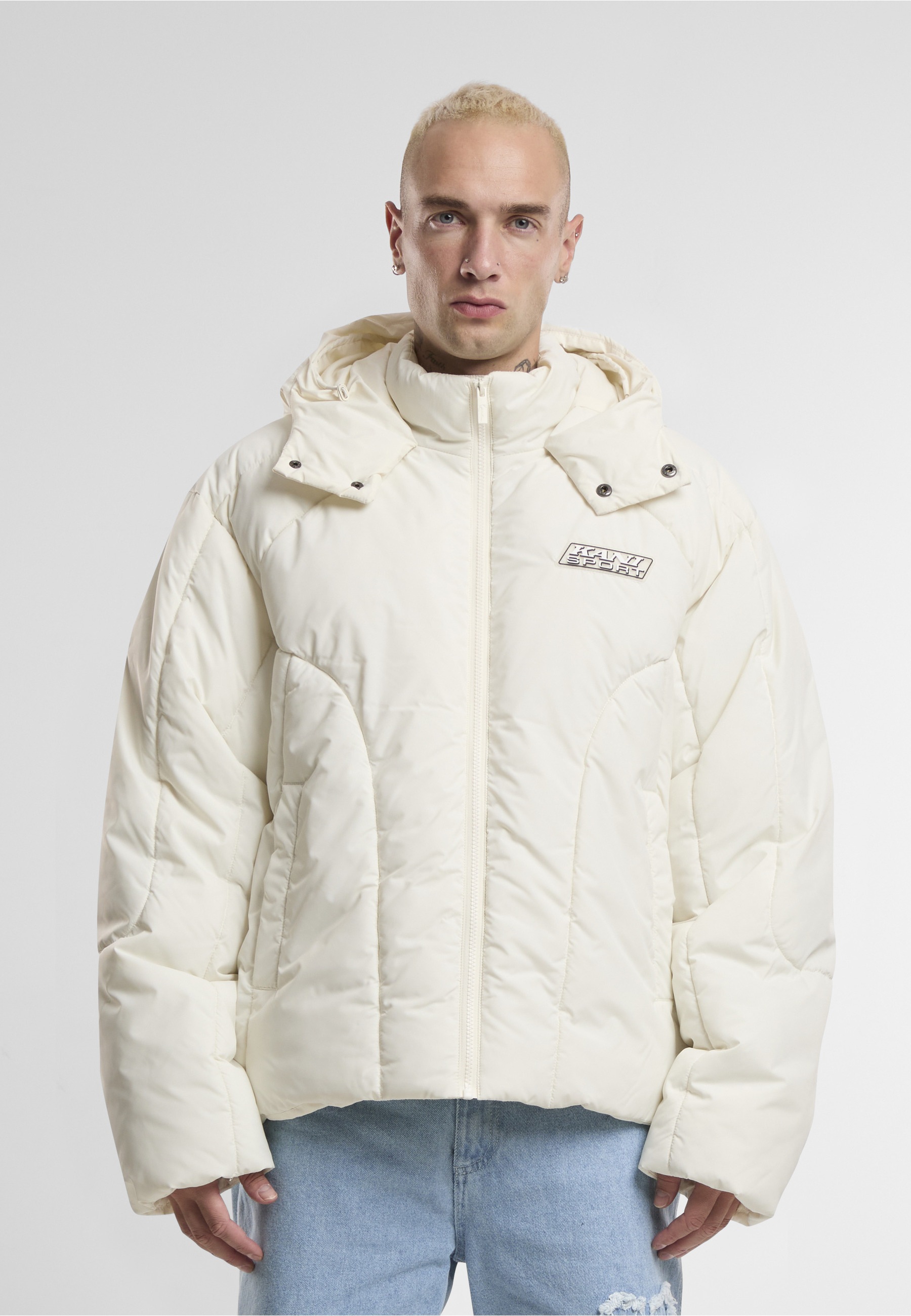 Karl Kani Winterjacke »Karl Kani KK Sport Patch Arctic Puffer Jacket« 1 Stk. tlg. mit Kapuze