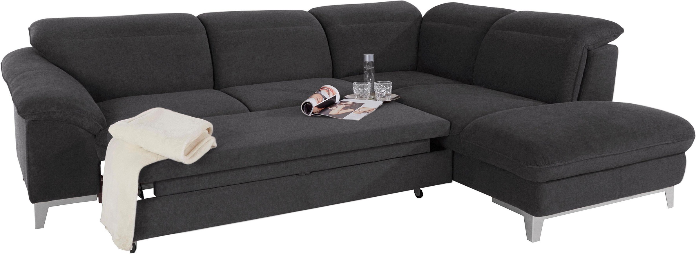 Thumbnail - COTTA Ecksofa "Teresa L-Form" mit Kopfteilverstellung, wahlweise mit Bettfunktion