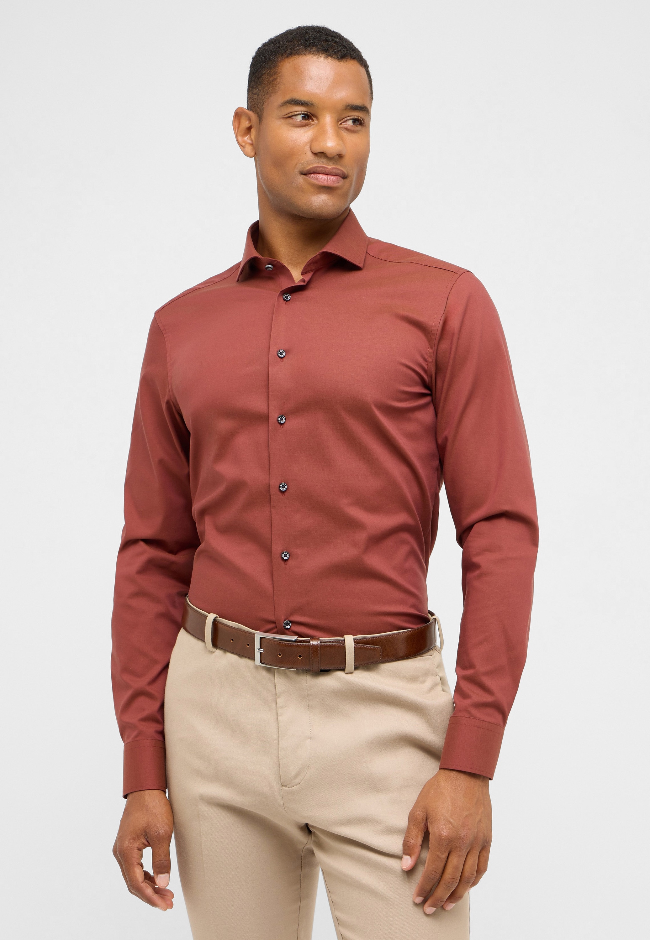 Eterna Langarmhemd »SLIM FIT«, NON IRON (bügelfrei)