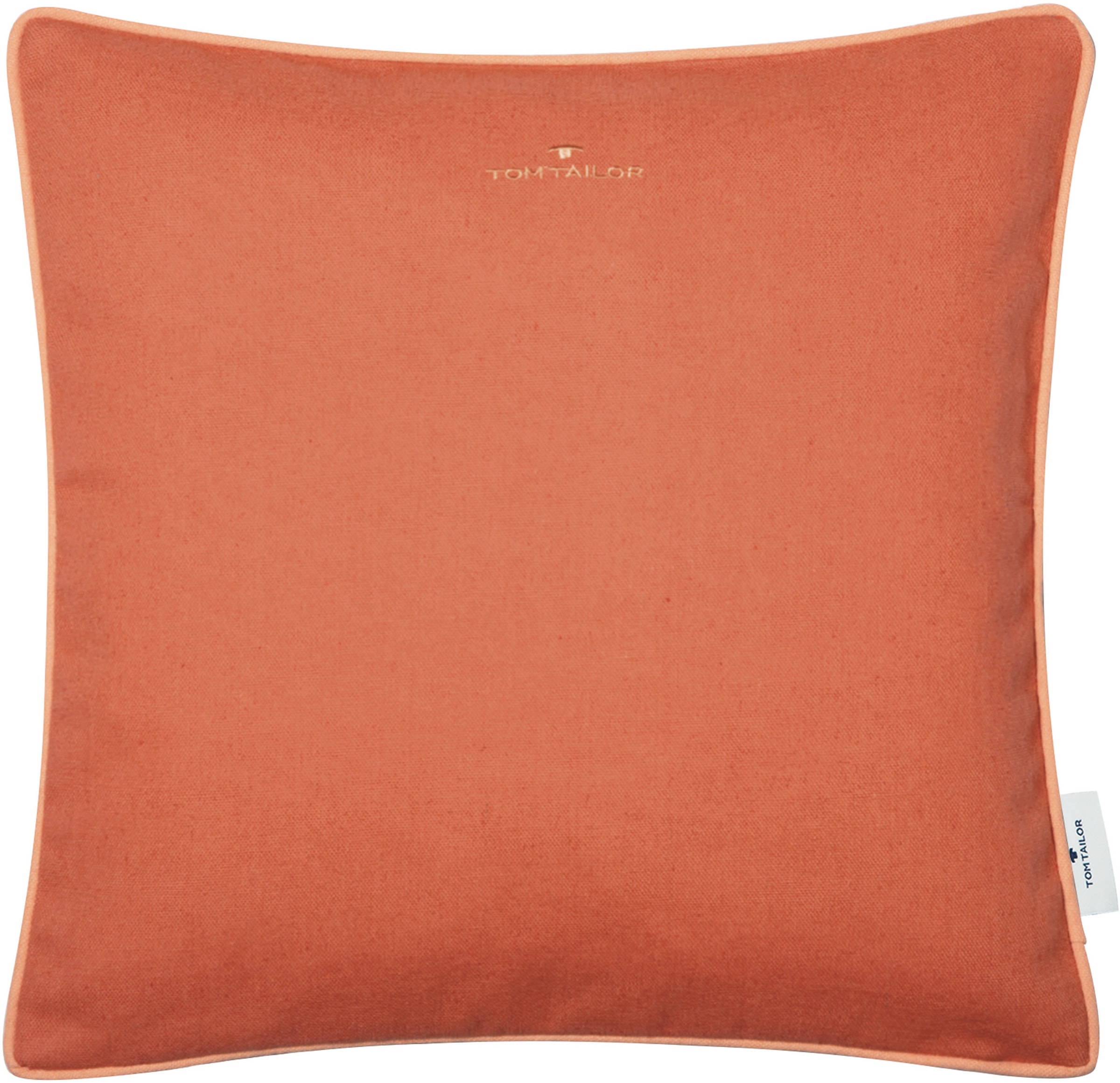 TOM TAILOR HOME 1100000002199 "Dove Signature" mit Paspel, Kissenhülle ohne Füllung, 1 Stück