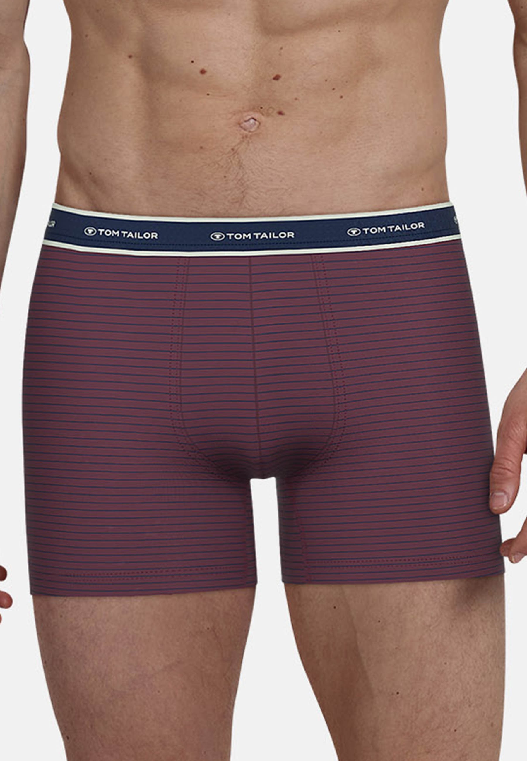 TOM TAILOR Lange Unterhose "Kentucky" Logobund, basic, gestreift, eng, bequ günstig online kaufen