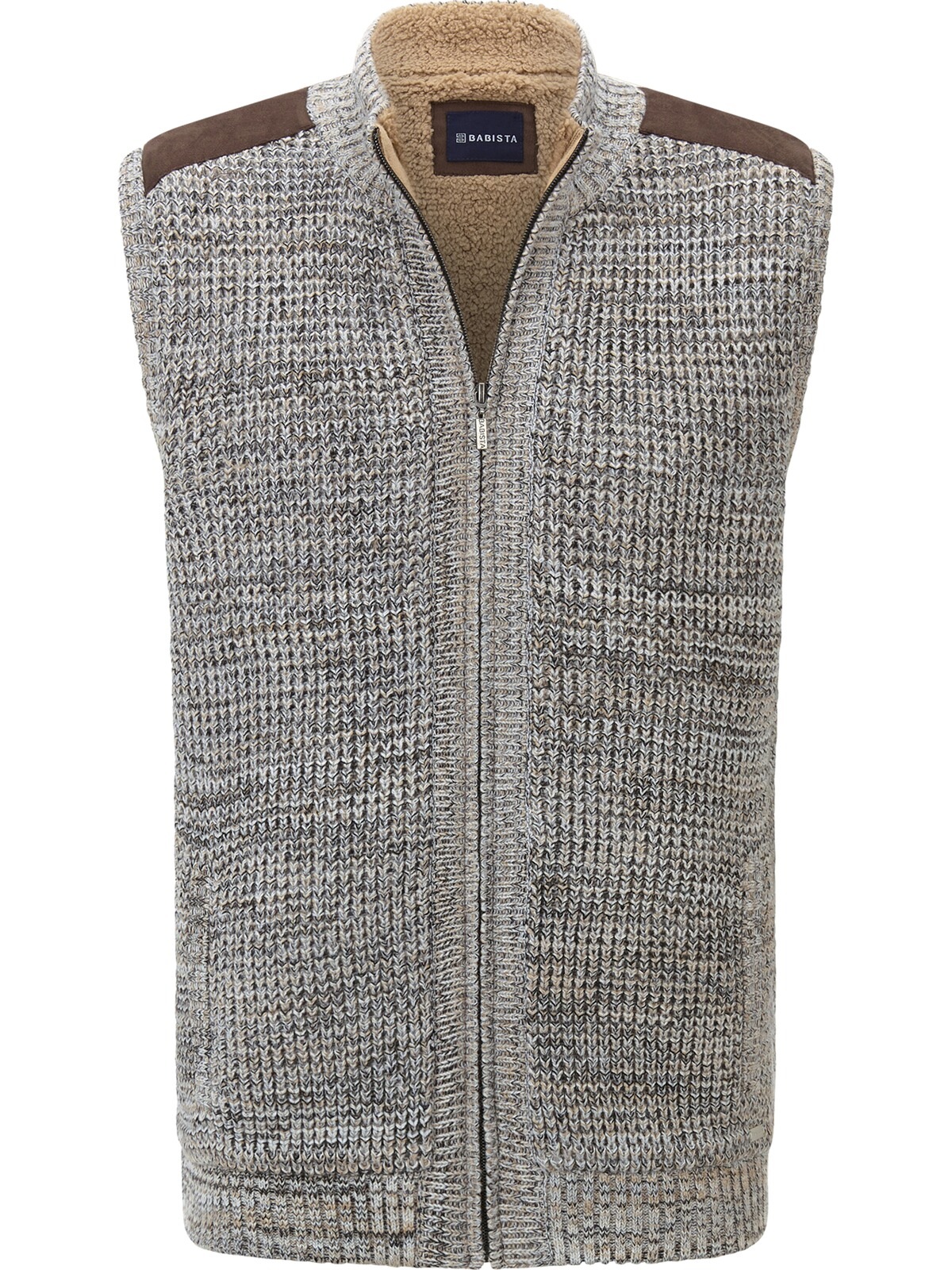 Babista Strickweste »Strickweste MAIALESSI«, (1 tlg.), mit Futter aus Lammfell-Imitat