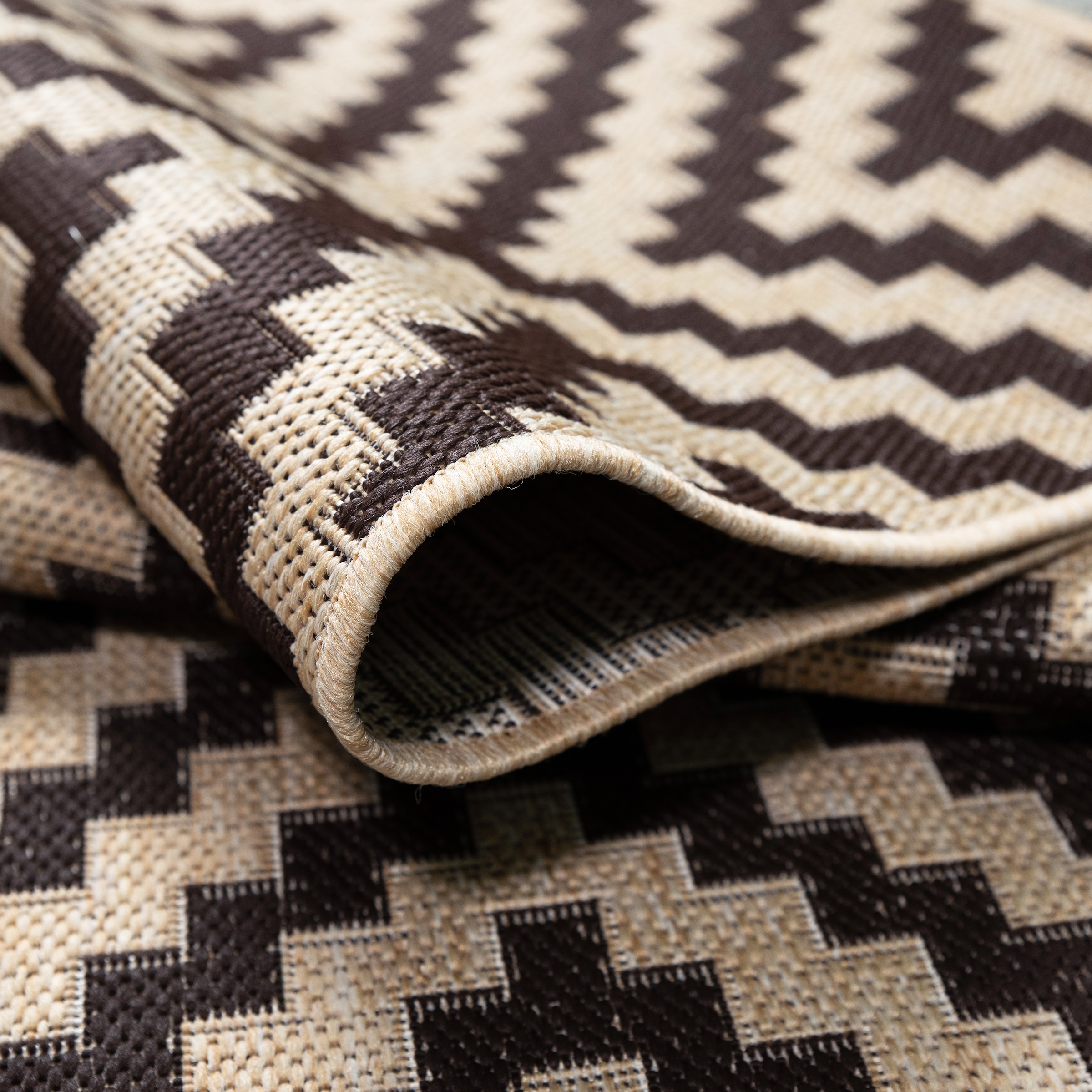 my home Teppich »Cordoba auch als Läufer erhältlich«, rechteckig, 3 mm Höhe, In- und Outdoor geeignet, Sisal-Optik, Wetterfest & UV-beständig, Boho