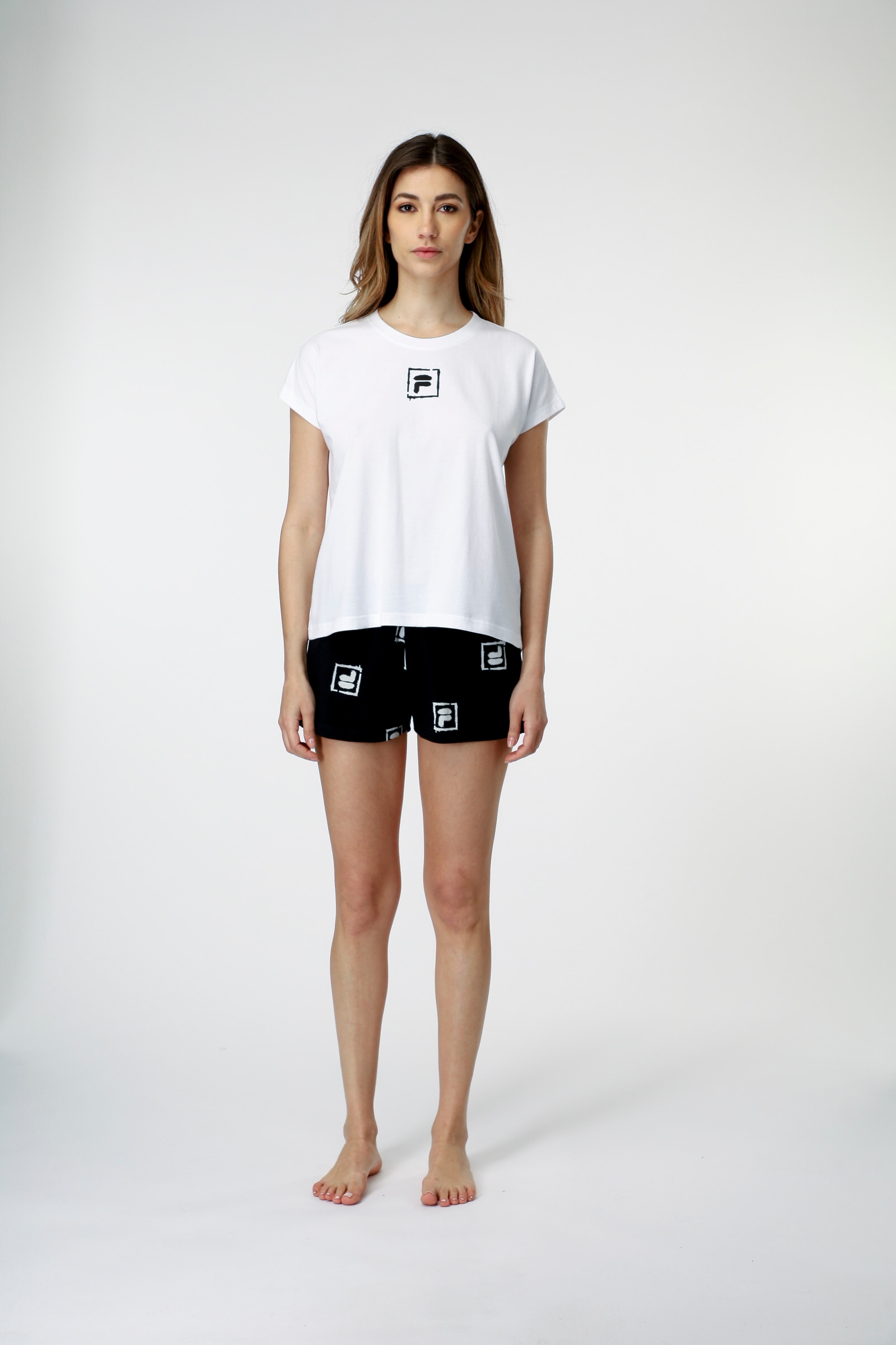 Fila Pyjama, (Set, 2 tlg.), mit auffälligem Logodruck