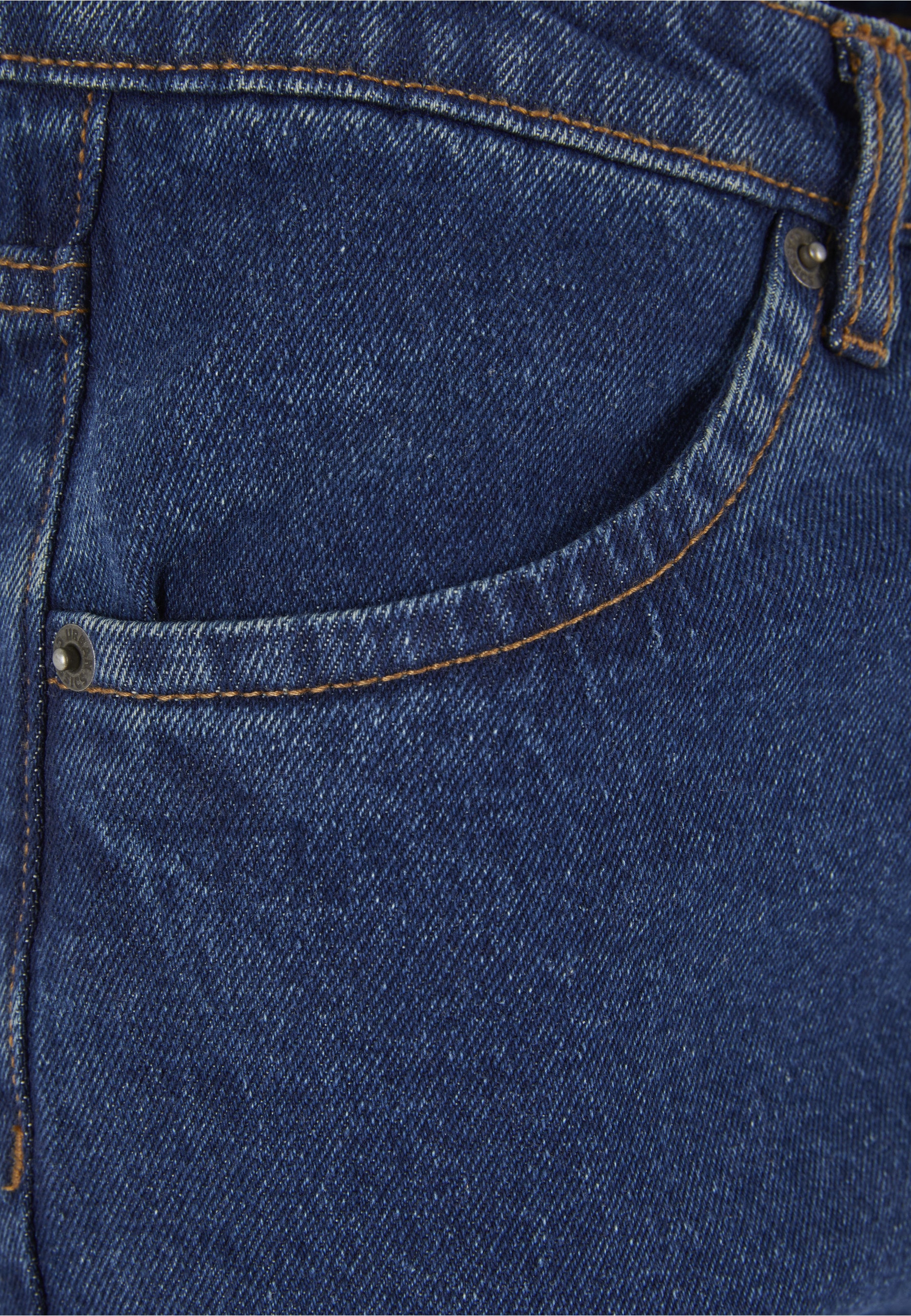 URBAN CLASSICS Bequeme Jeans »Urban Classics Damen Ladies Cropped Straight Leg Denim Pants«