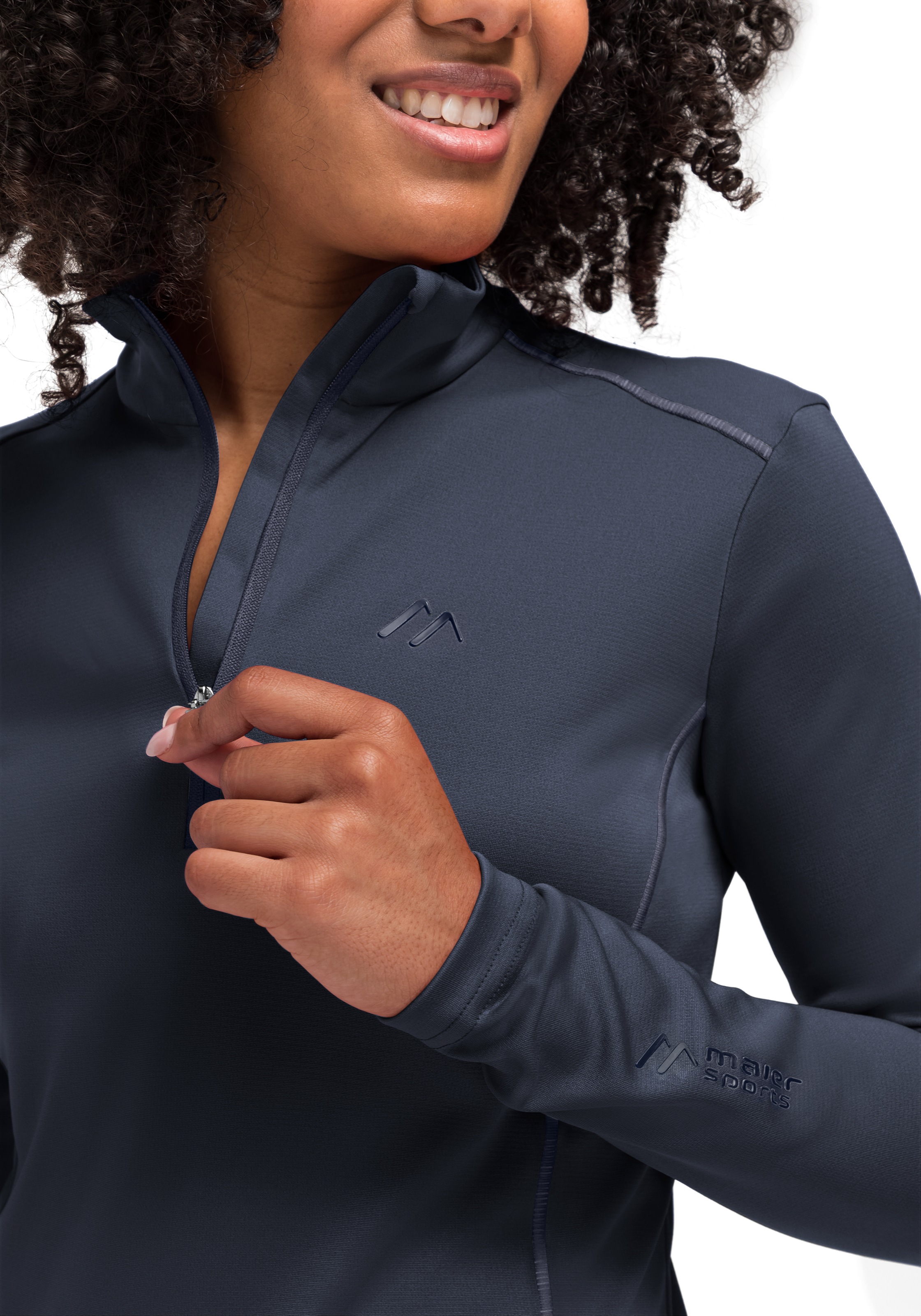 Maier Sports Fleecepullover "Jenna Rec" Damen Midlayer, elastisches und pfl günstig online kaufen