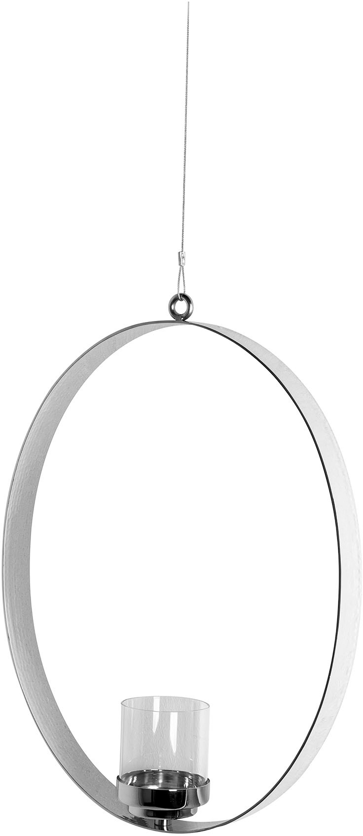 Fink Hängewindlicht "SABINA" Kerzenhalter aus Edelstahl und Glas günstig online kaufen