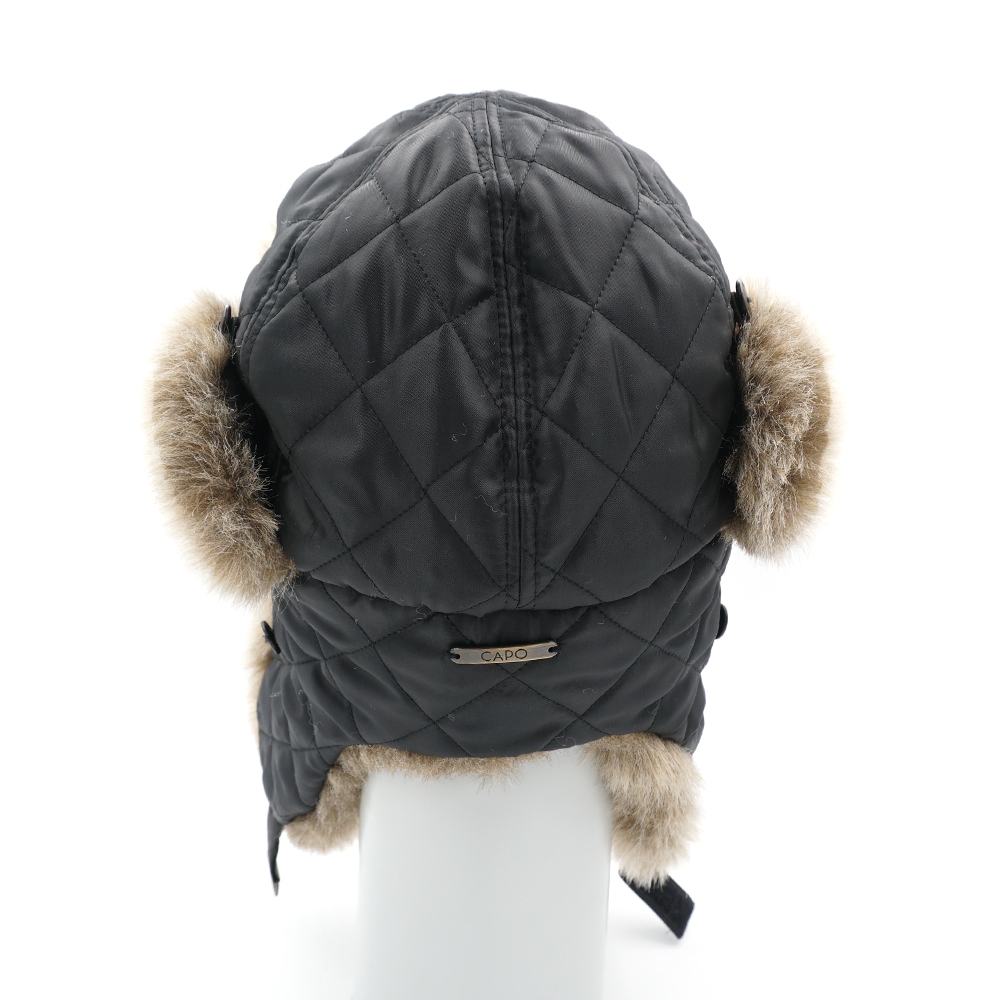 CAPO Ohrenmütze gesteppt, mit Umschlag