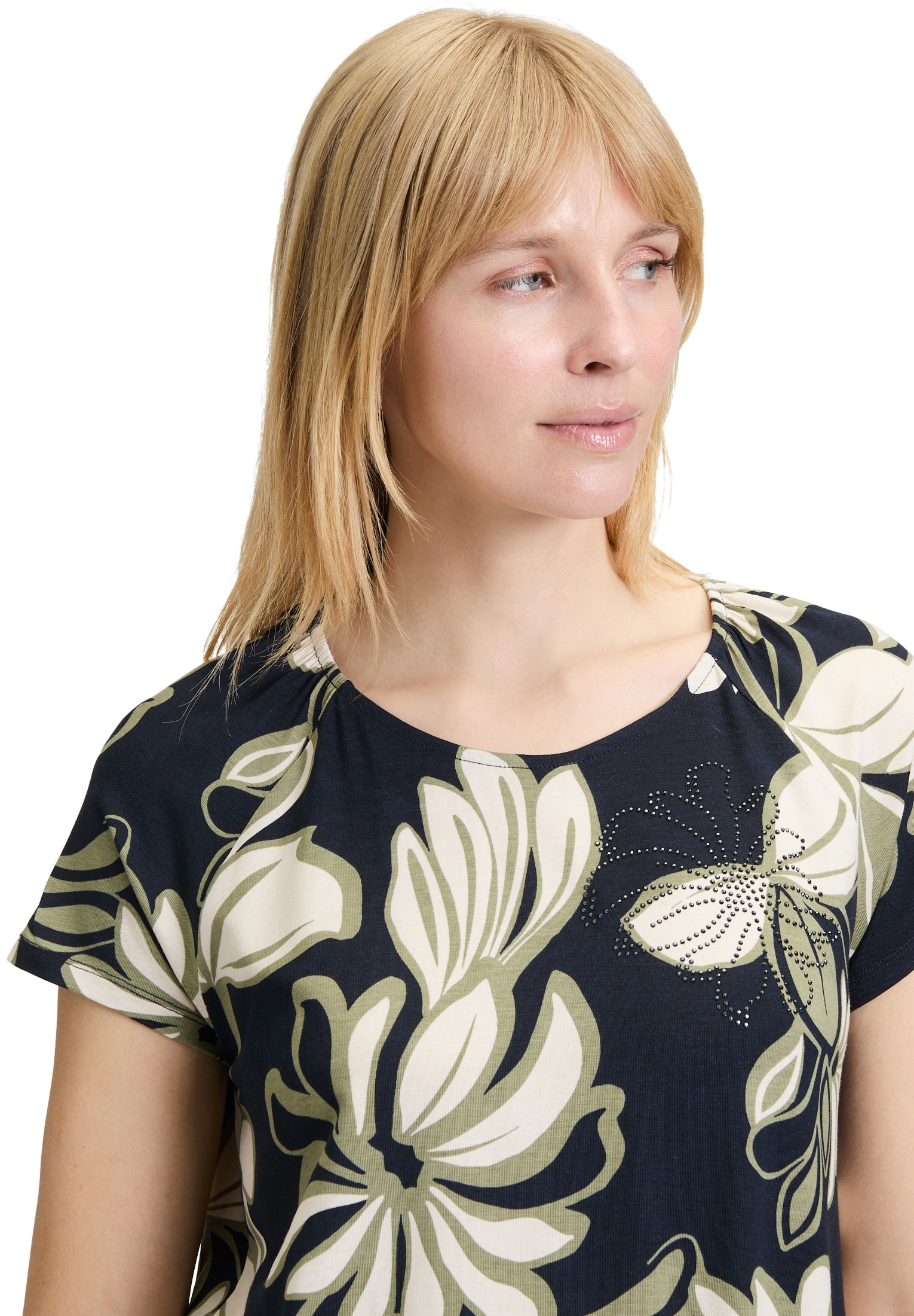 Betty Barclay Kurzarmshirt »Betty Barclay Printshirt mit Gummizug«, (1 tlg.)