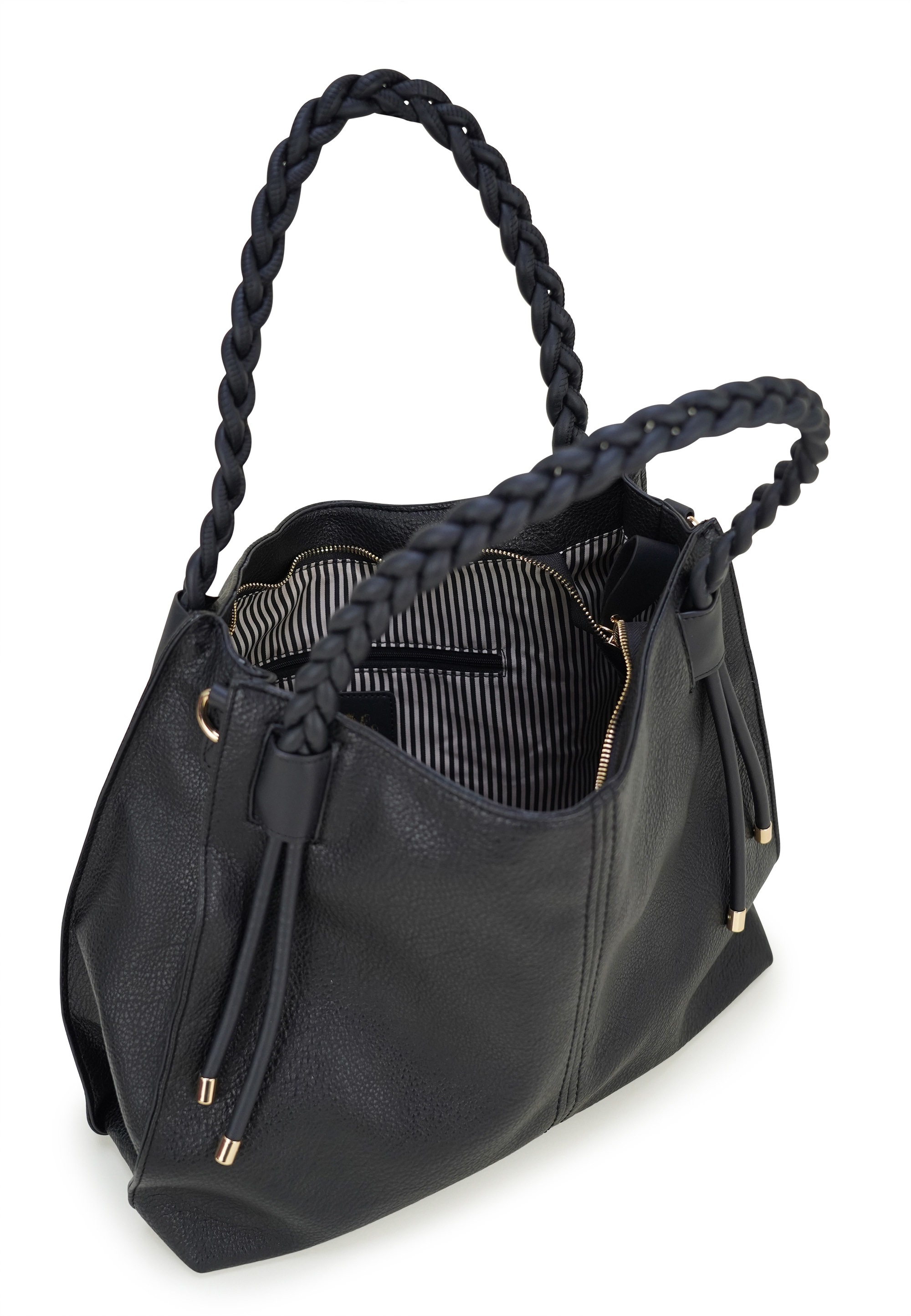 Harpa Schultertasche »MARQUIS« mit geflochtenen Doppelgriffen