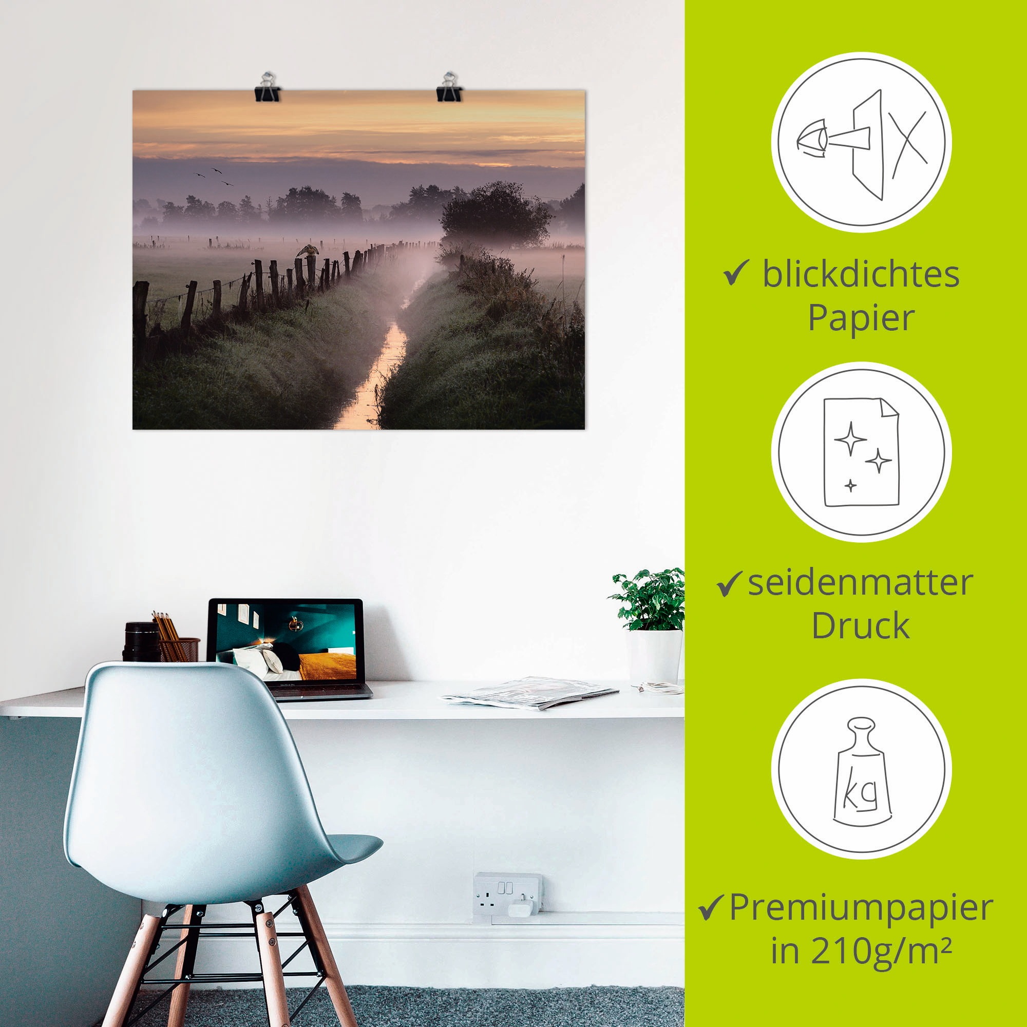 Artland Wandbild »Applaus für den Herbst...«, Felder, (1 St.), als Leinwandbild, Poster, Wandaufkleber in verschied. Größen