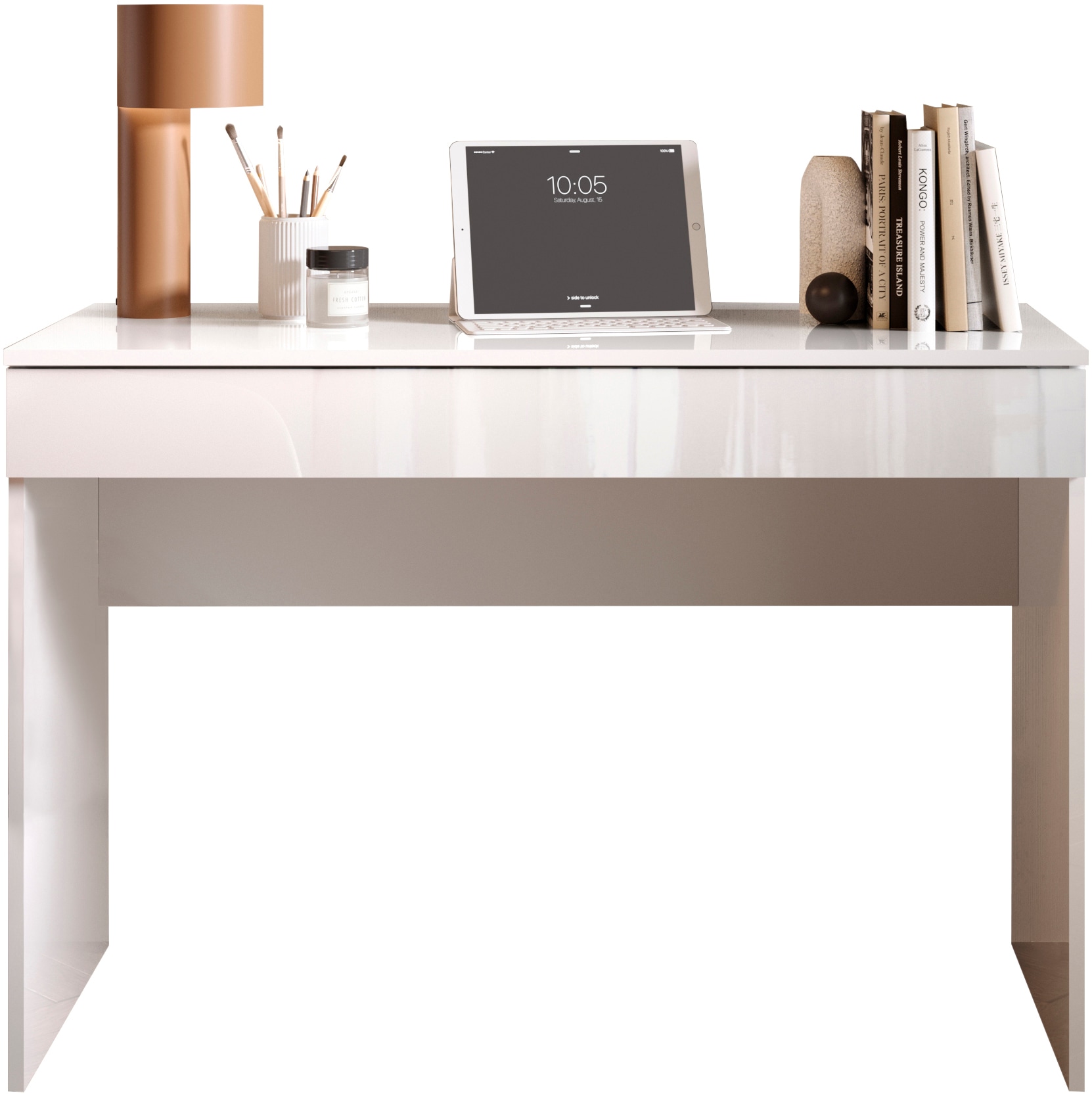 Schreibtisch »Basic, Computertisch mit 1 Schublade«, Arbeitstisch, Schminktisch in...