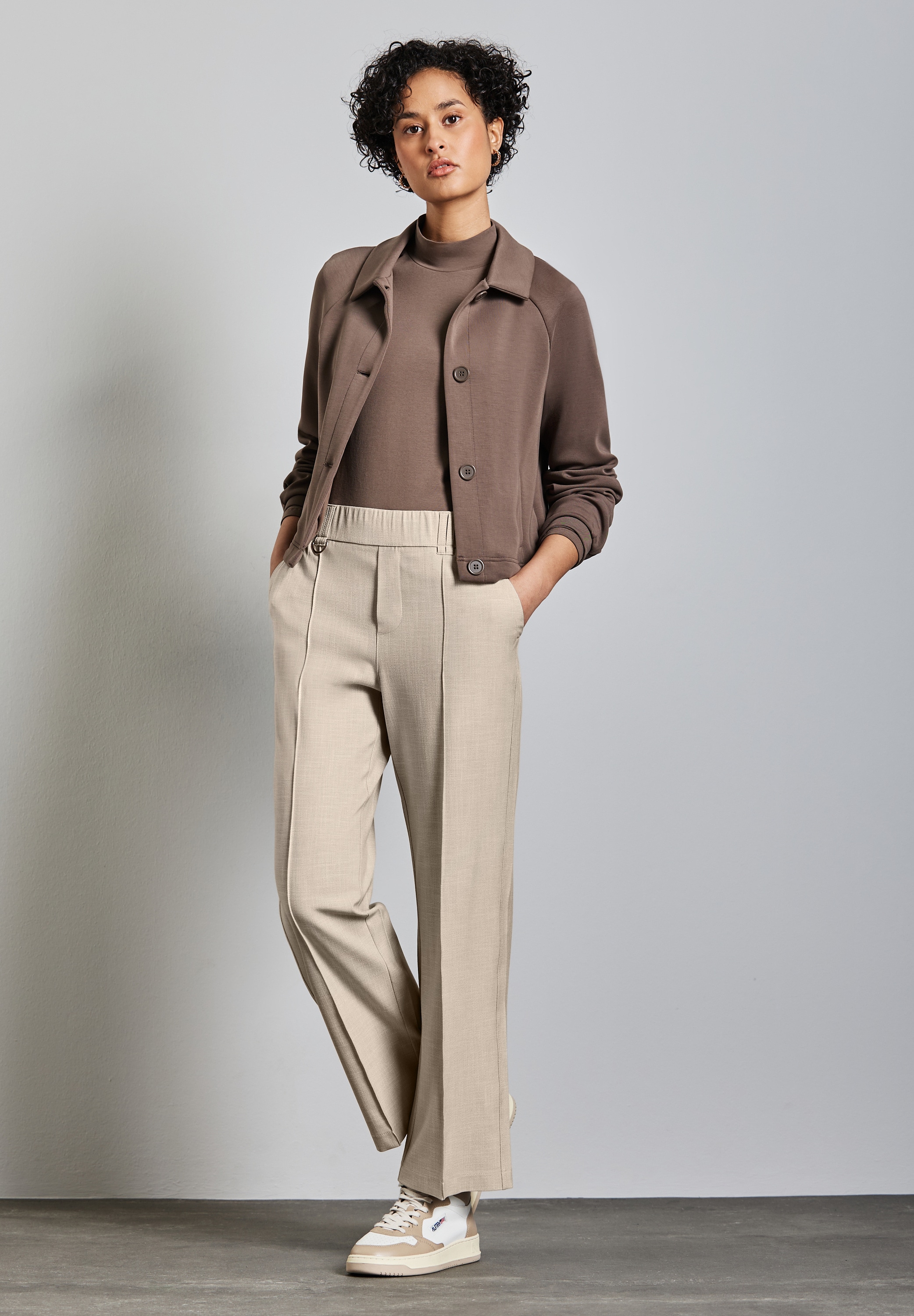 STREET ONE Stoffhose, High Waist