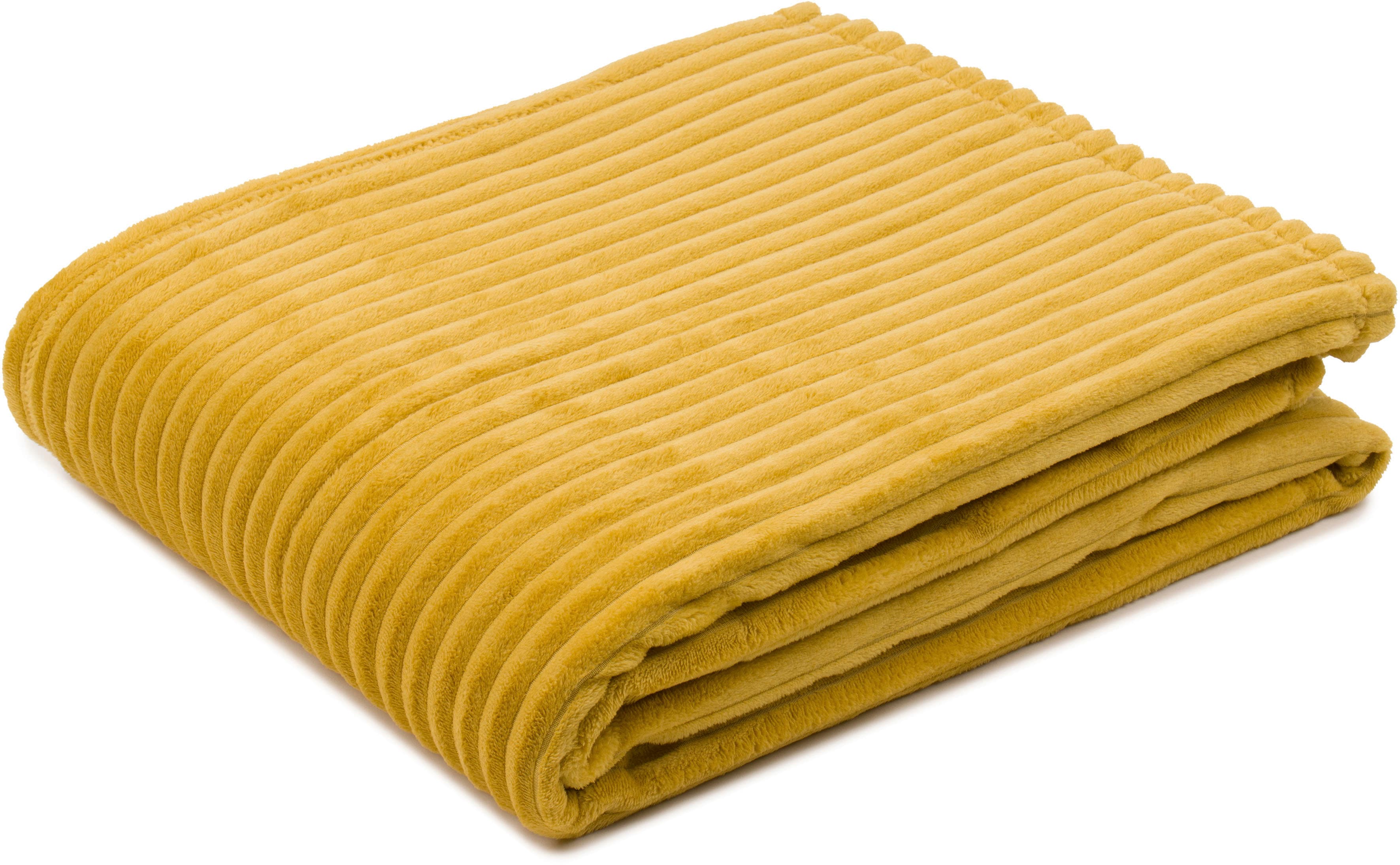 Gözze "Feincord Kuscheldecke" flauschig weich und wohlig warm
