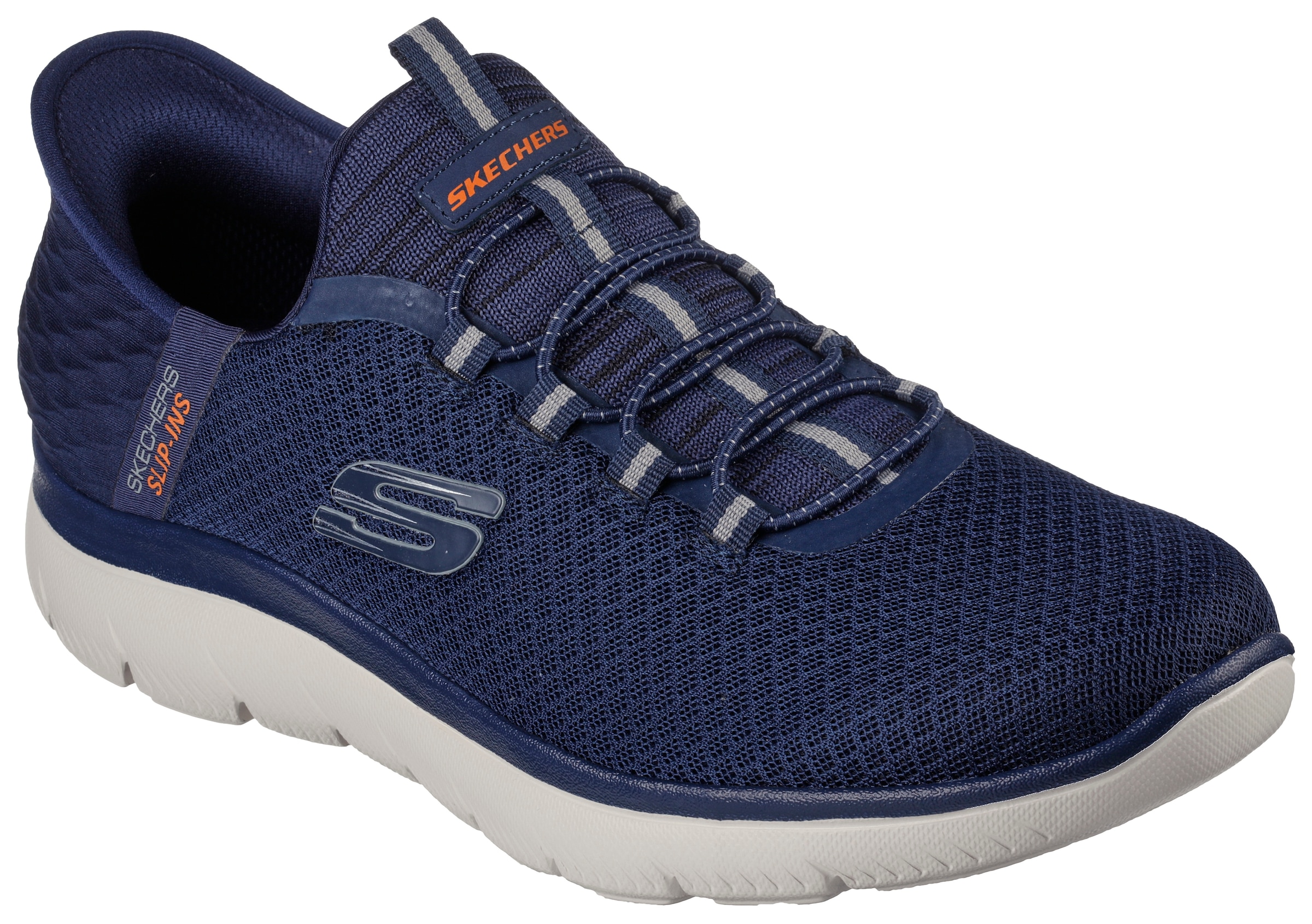 Skechers Slip-On Sneaker »SUMMITS-«, Freizeitschuh mit Slip Ins-Fersenpart für einen leichten Einstieg