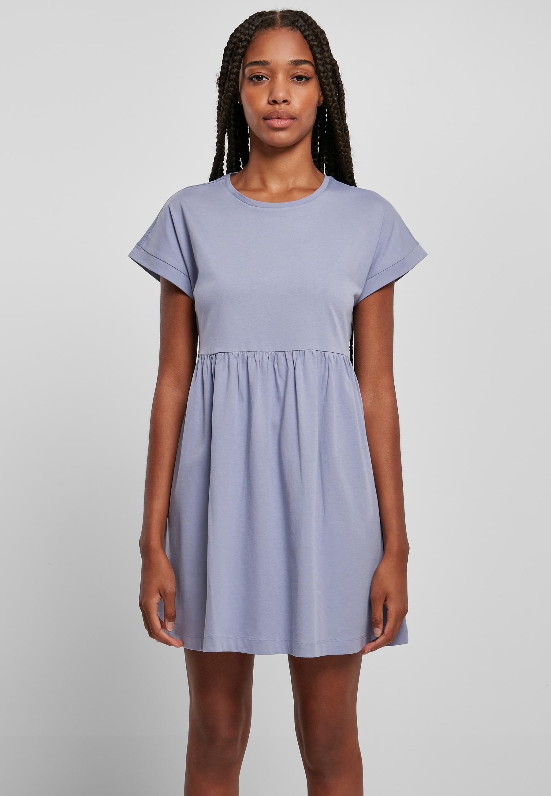 URBAN CLASSICS Shirtkleid »Urban Classics Damen Ladies Organic Empire Valance Tee Dress«, (1 tlg.)
