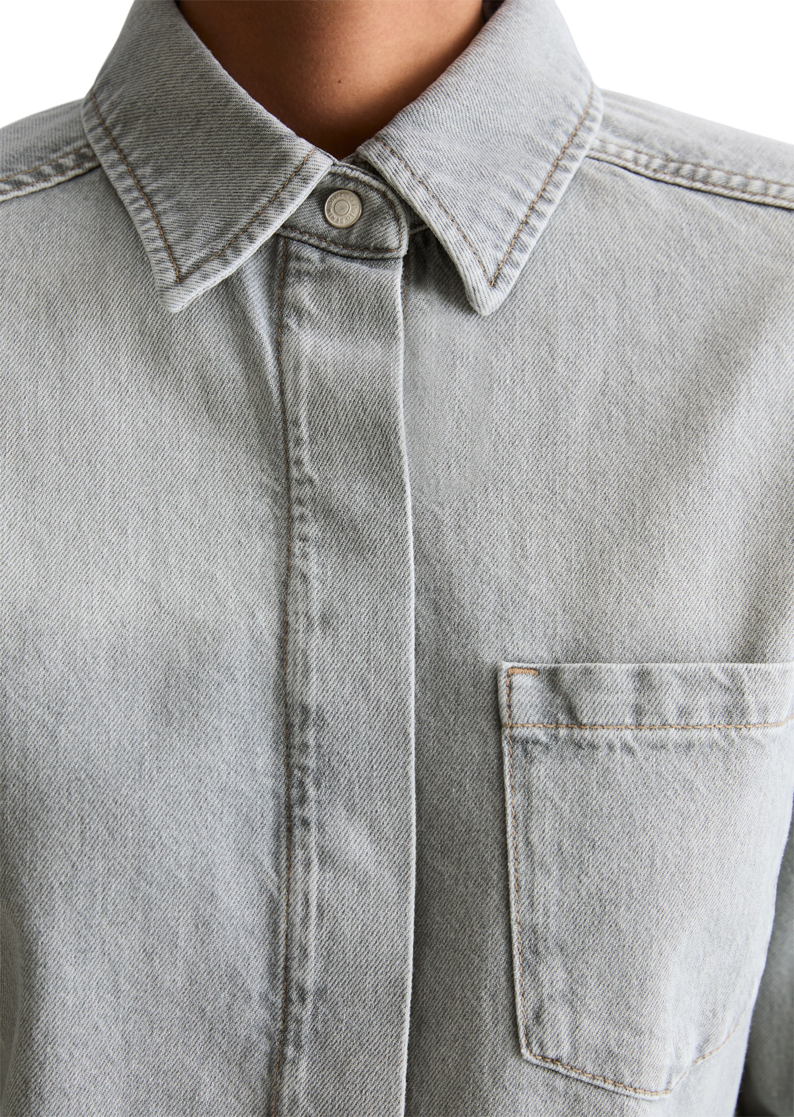 Marc O'Polo DENIM Jeansbluse »aus Rigid Denim«