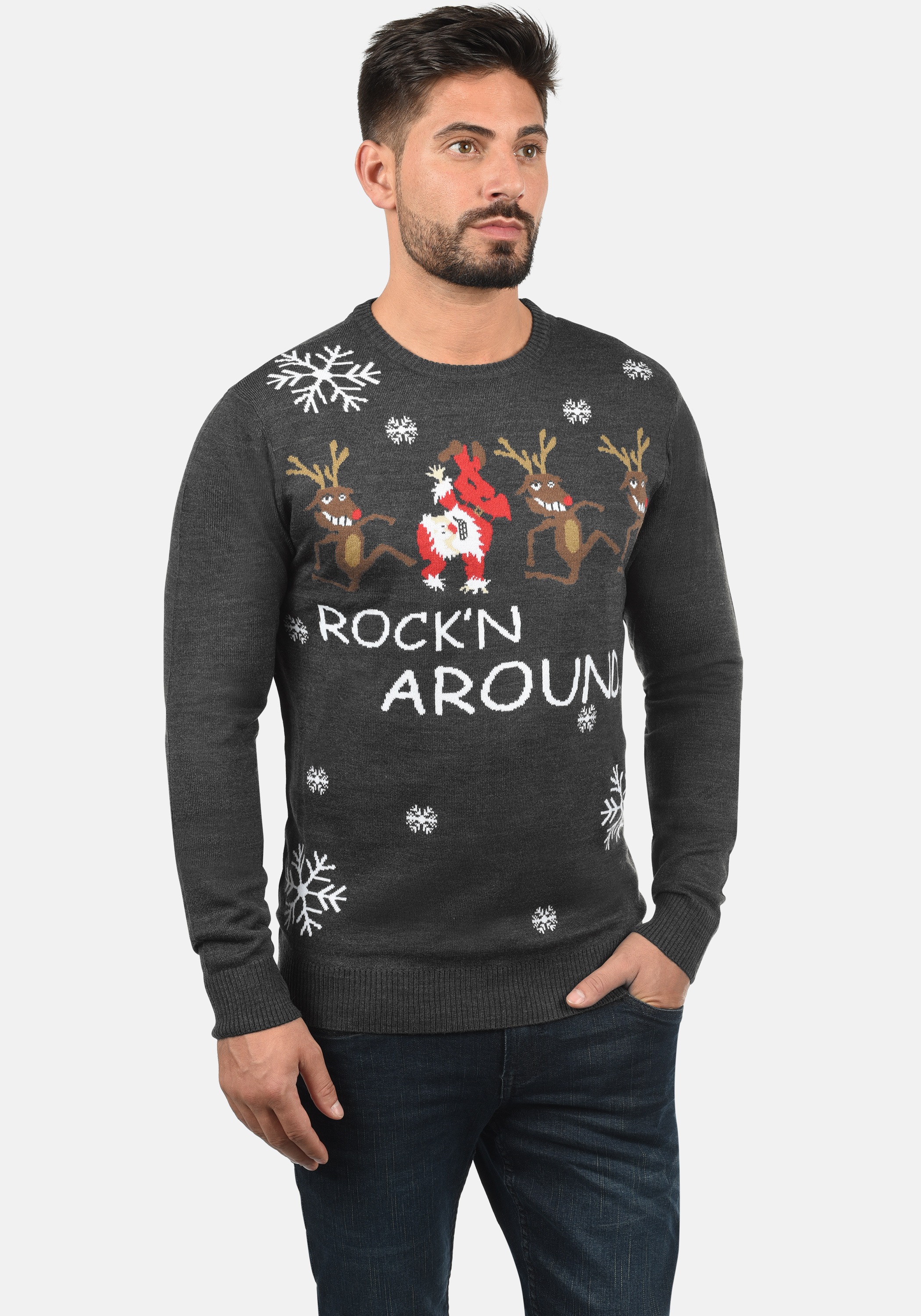 BLEND BHRudolph Sweater Charcoal/Dance M