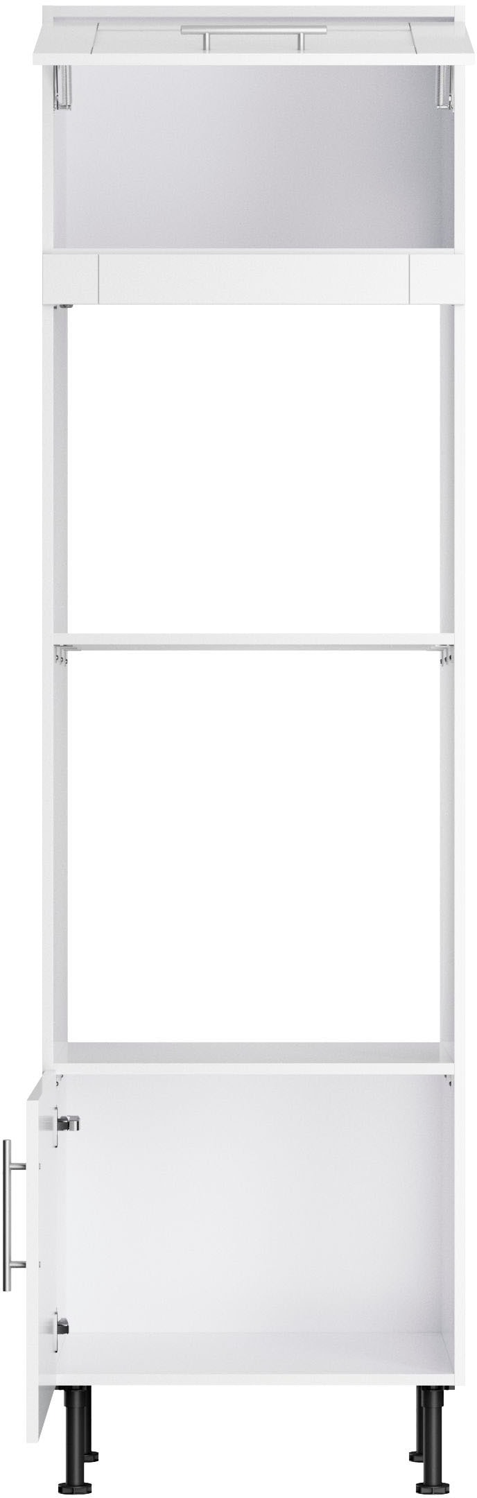 KOCHSTATION Mikrowellenumbauschrank »KS-Ahus« Breite 60 cm