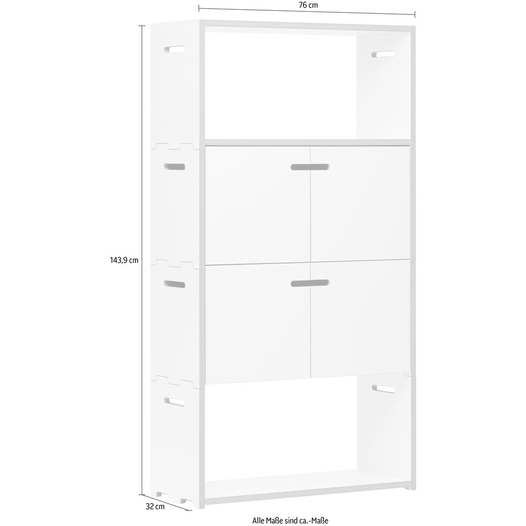 Tojo Mehrzweckregal »hochstapler 2x2-Set«