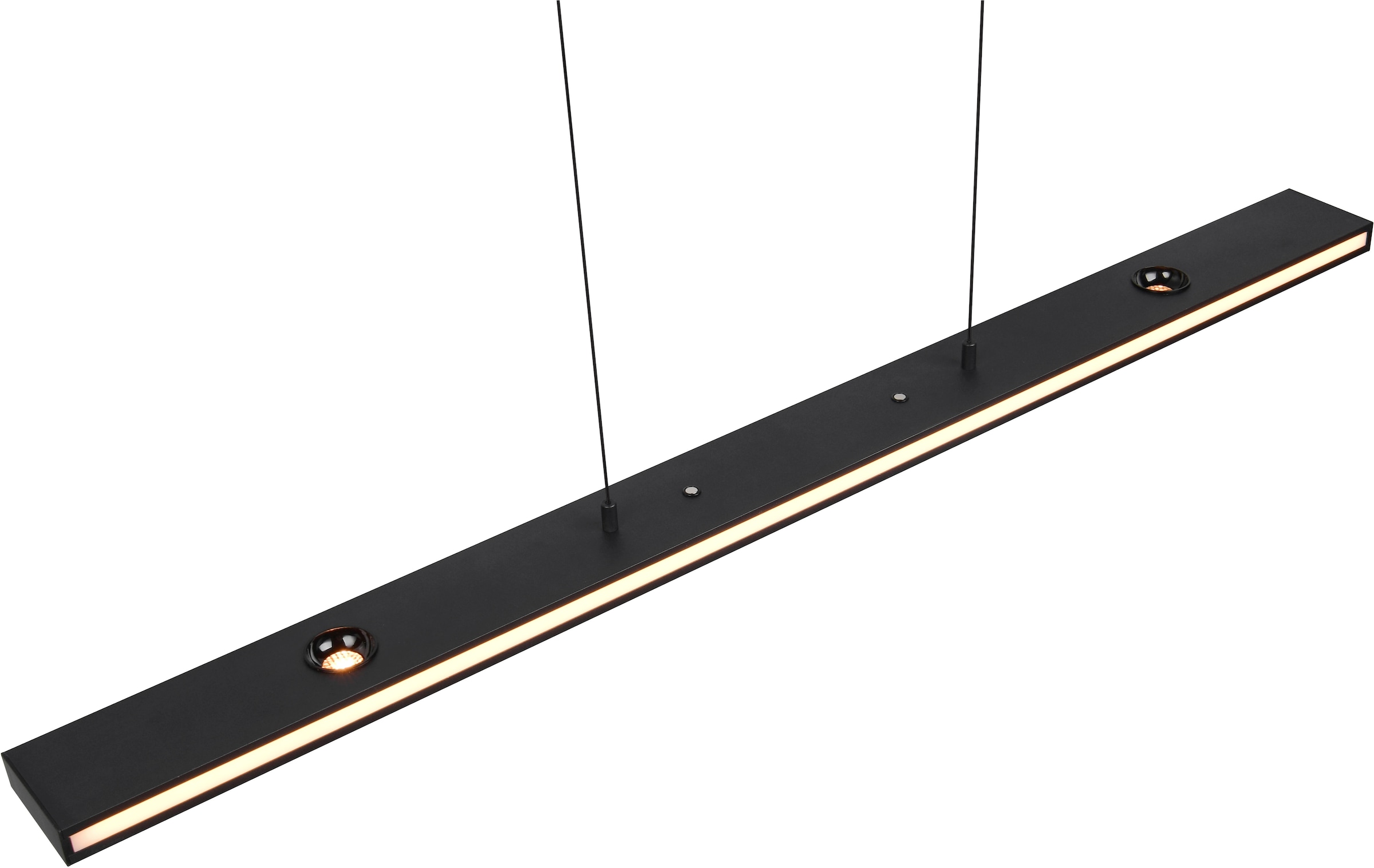 TRIO Leuchten LED Pendelleuchte »GRAHAM, Hängeleuchte höhenverstellbar, dimmbar, Memoryfunktion« LED-Board 1 Stk. Farbwechsler | warmweiß - kaltweiß up-and-down Licht Lichtfarbe einstellbar warm- bis kaltweiß 2300-4000K