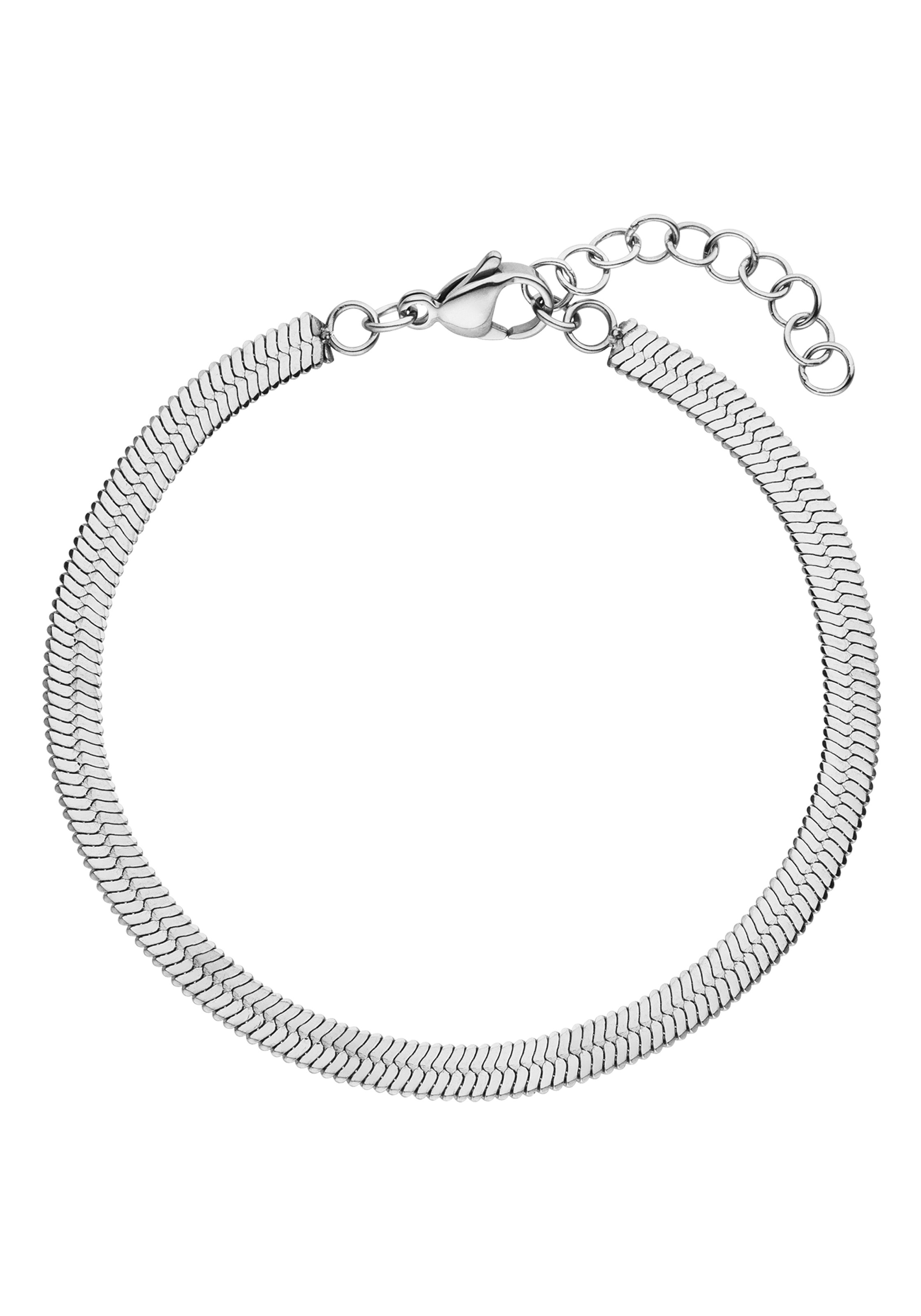JOBO Armband »Herringbone«, Edelstahl 17-20 cm verstellbar