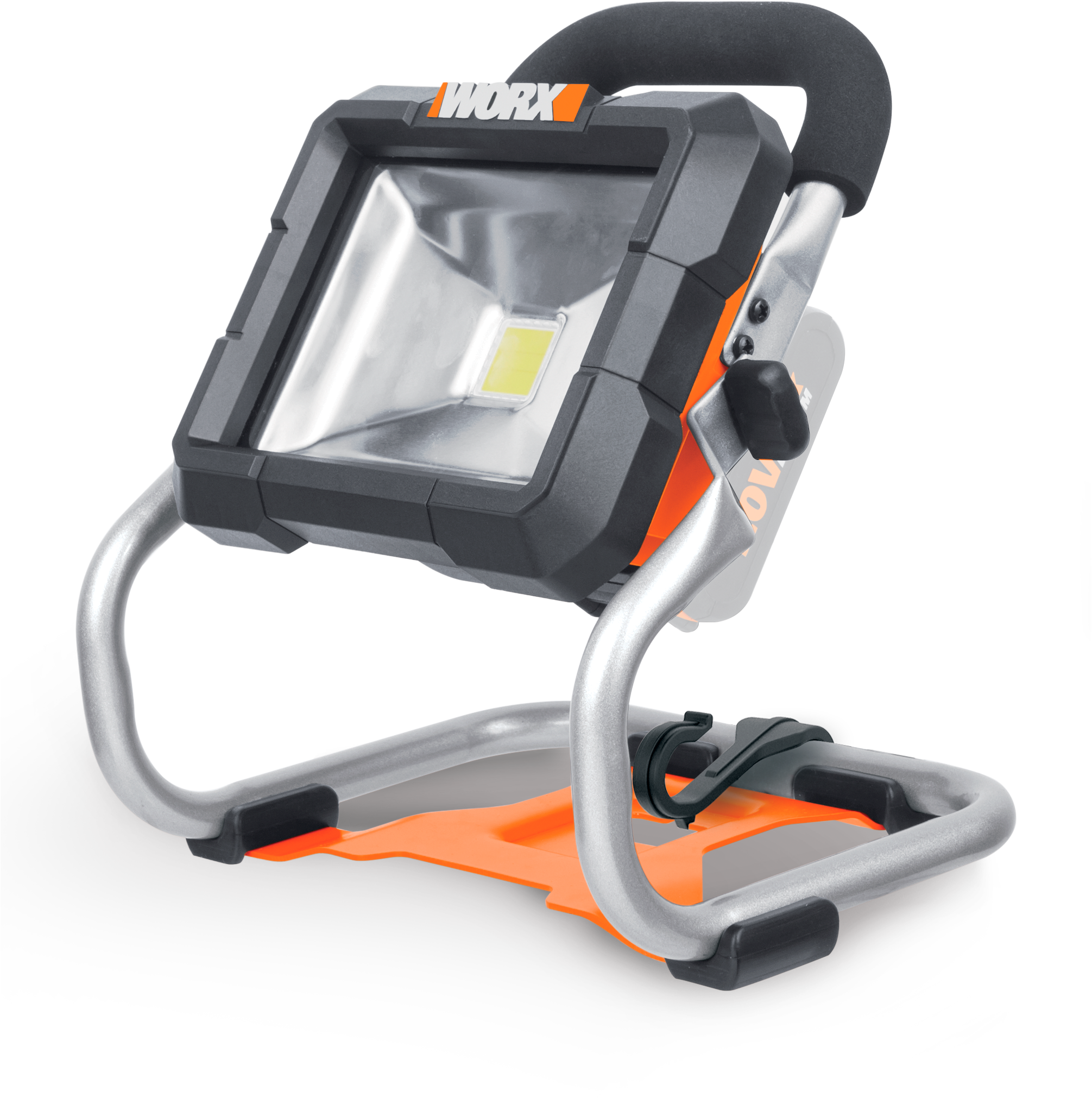 Worx LED Arbeitsleuchte "WX026.9 NITRO" LED-Board Neutralweiß 360 Grad schwenkbar, ideale Arbeitsbeleuchtung, ohne Akku & Ladegerät