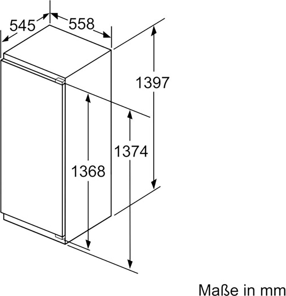 NEFF Einbaukühlschrank N 70 »KI1513FE0«, Fresh Safe 2: Frischeschublade für die ideale Lagerung von Obst&Gemüse