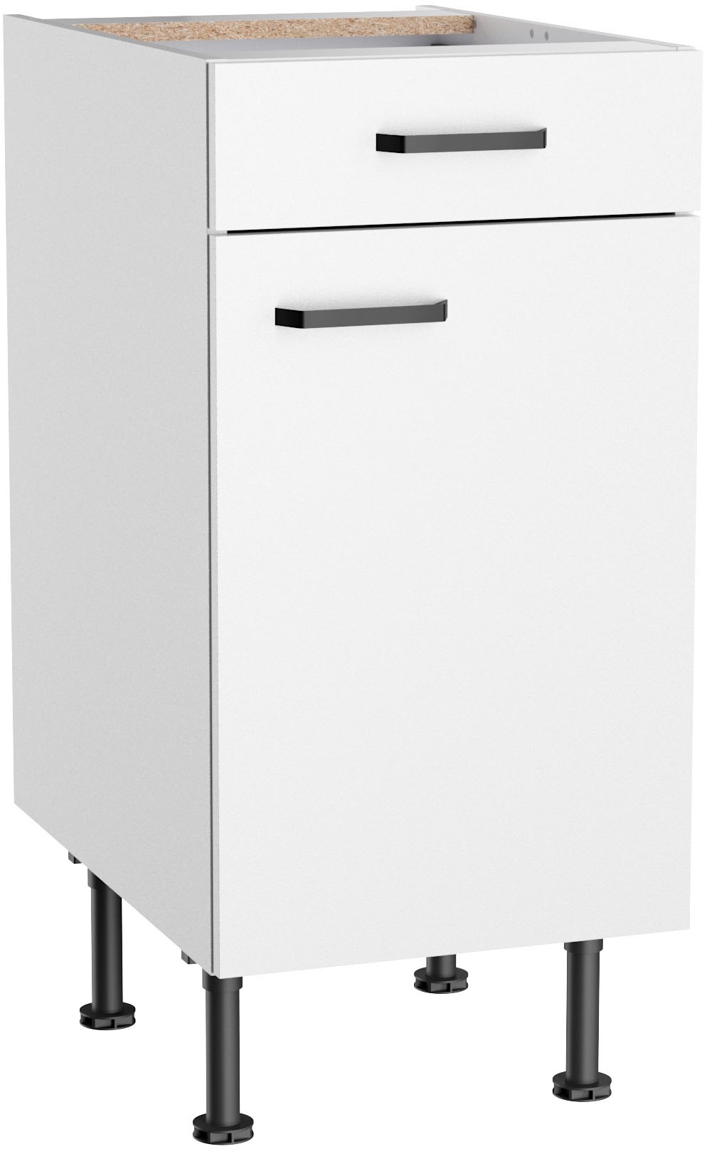 KOCHSTATION Unterschrank »KS-Paula« 40 cm breit, 87 cm hoch, mit 1 Schubkasten, 1 Tür, 1 Einlegeboden