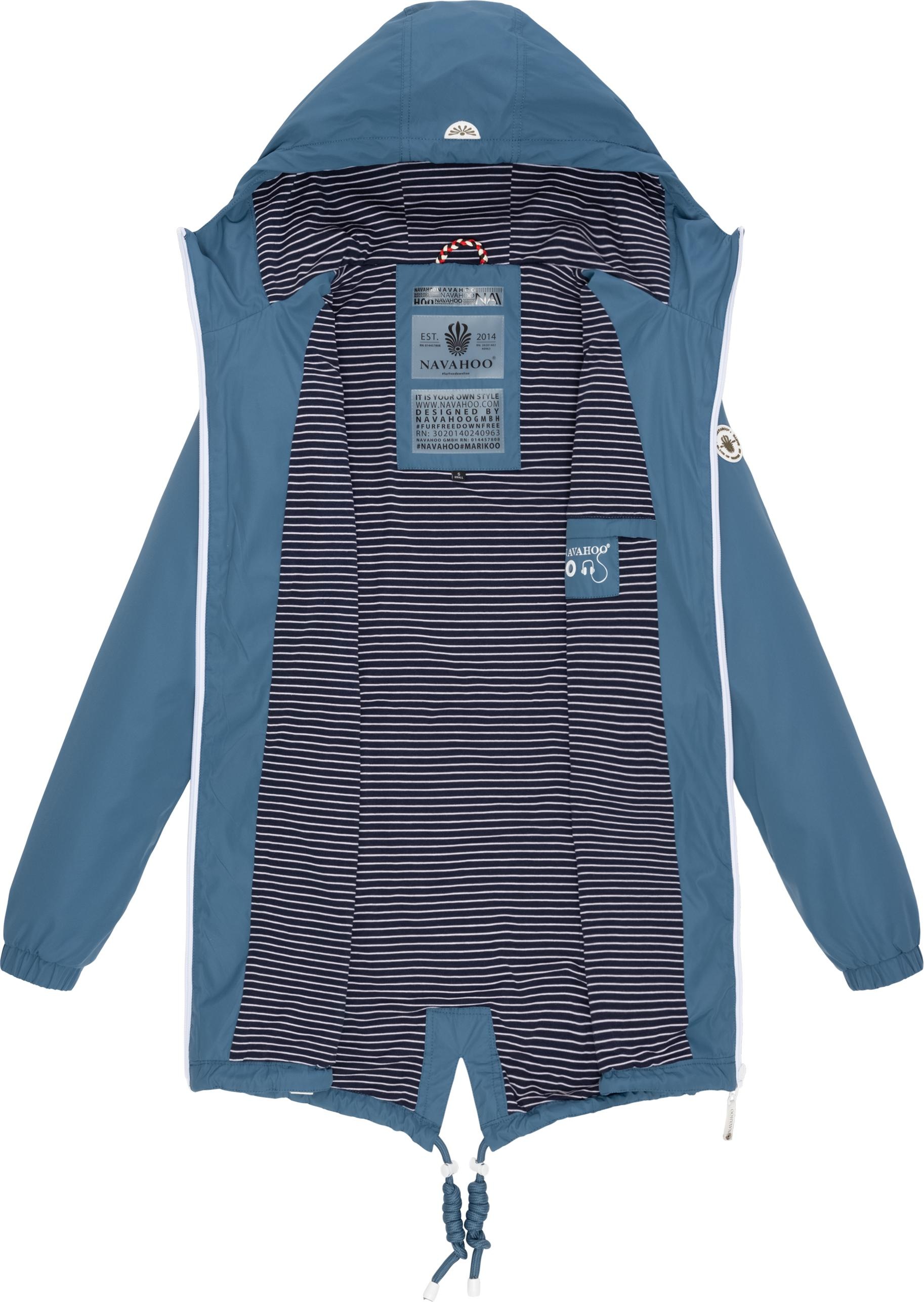 Navahoo Outdoorjacke »Mein Nachtsternchen«, mit Kapuze, modische Damen Outdoor Übergangsjacke mit Kapuze
