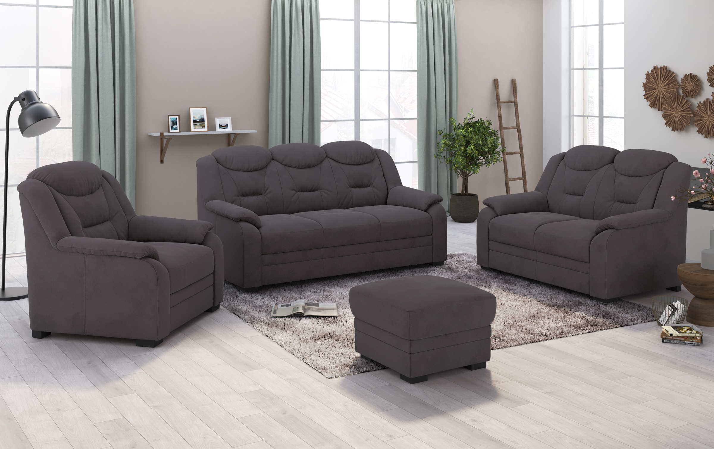 COTTA 3-Sitzer "Marcus" Sofa mit hoher Rückenlehne günstig online kaufen