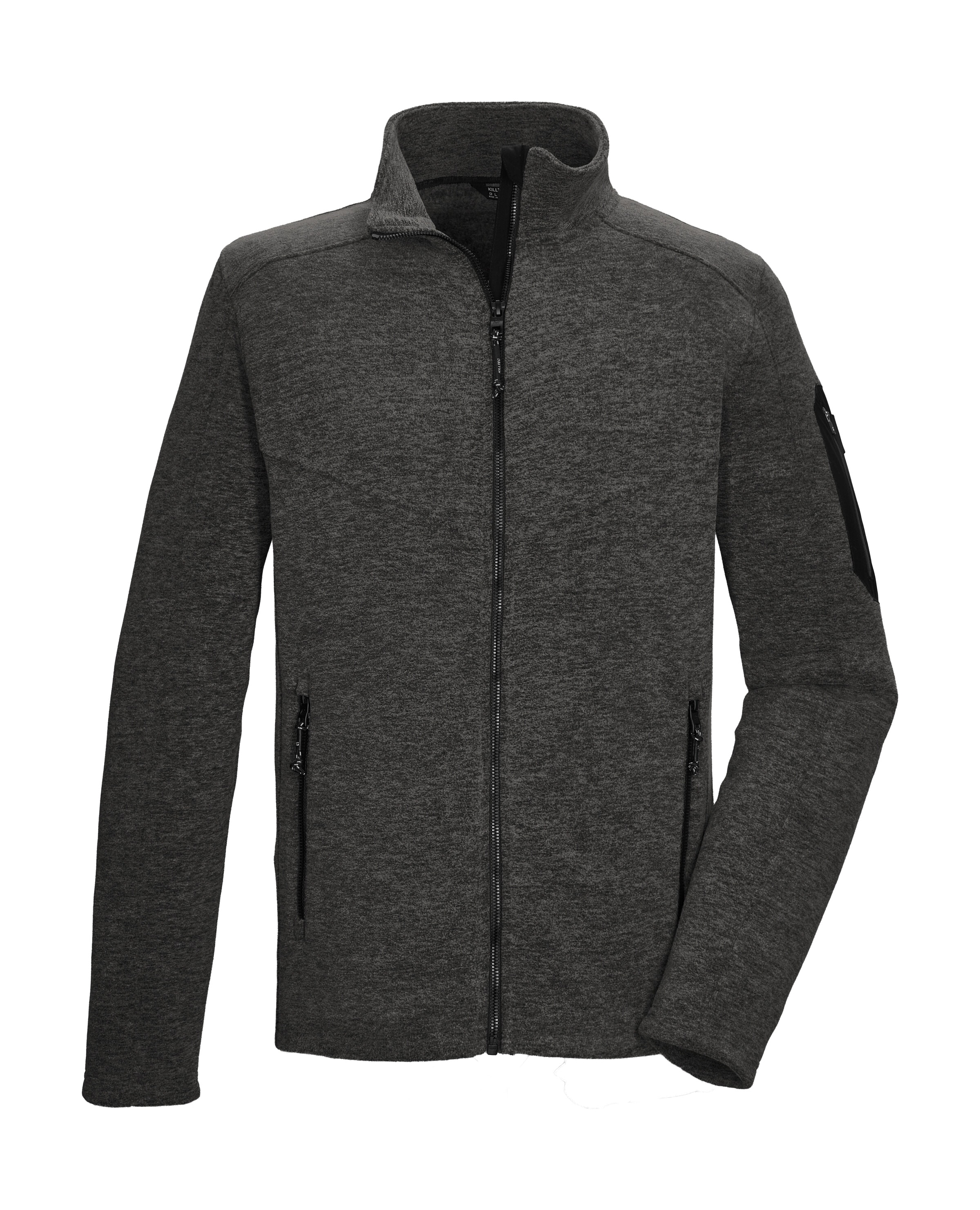 Killtec Fleecejacke "KOW 35 MN FLC JCKT" Fleecejacke mit Stehkragen, verschließbaren Taschen, Kinnschutz